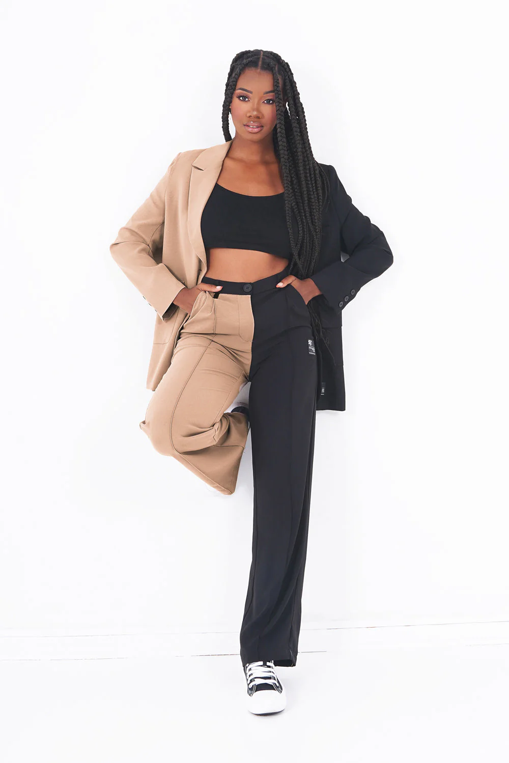 Veste blazer bicolore Multicolore - Image 2