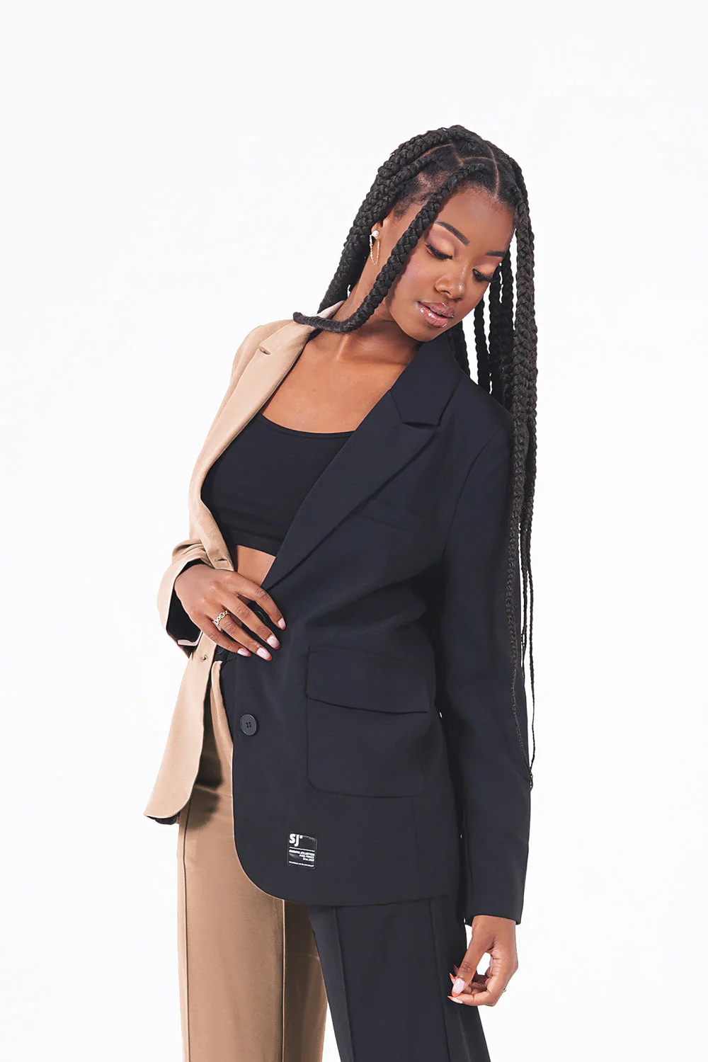 Veste blazer bicolore Multicolore - Image 3