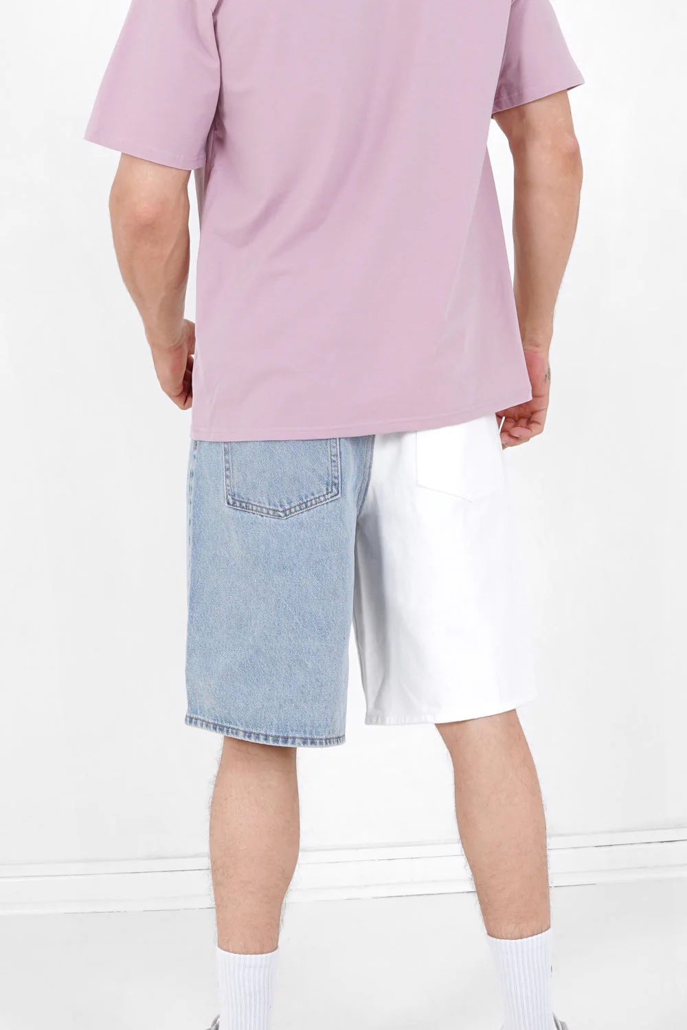 Short jean bicolore Bleu - Image 5