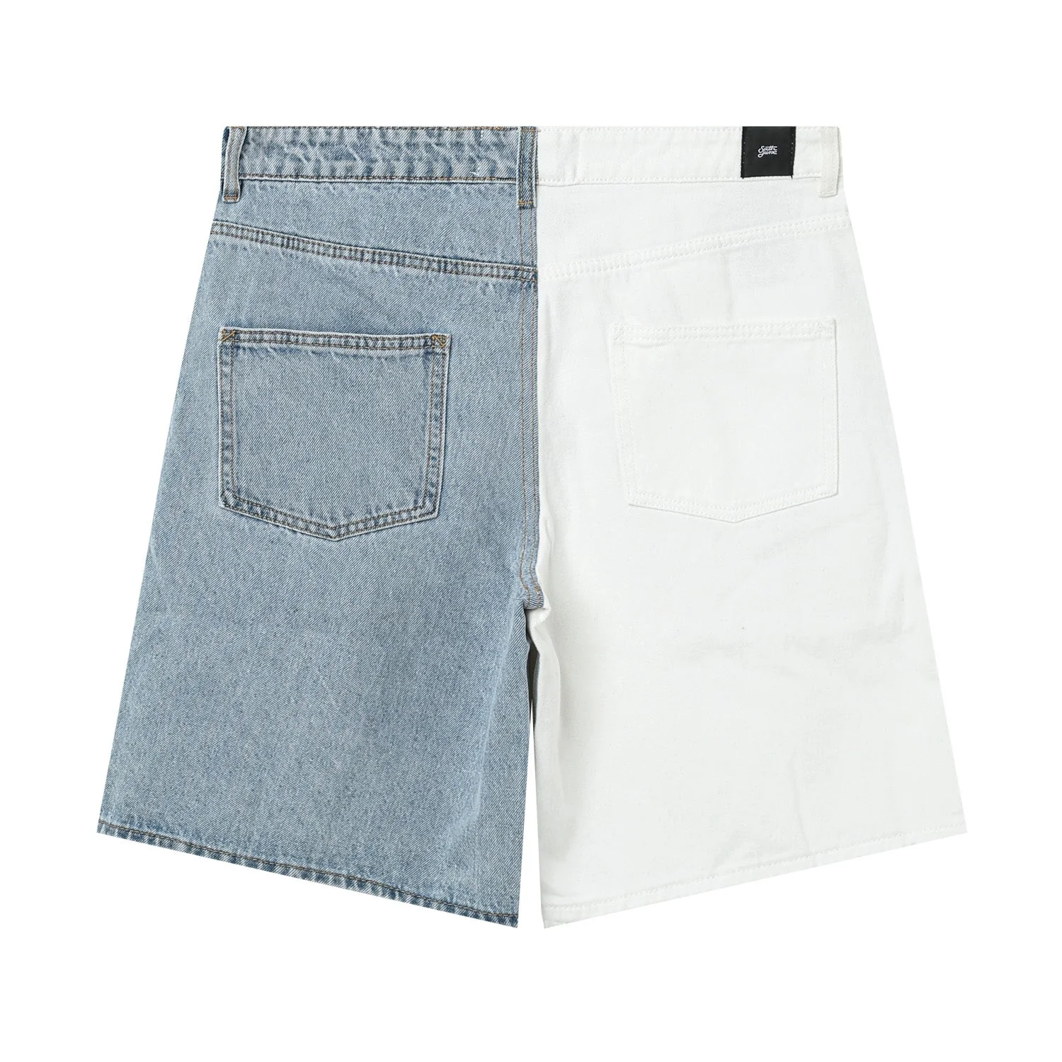 Short jean bicolore Bleu - Image 7