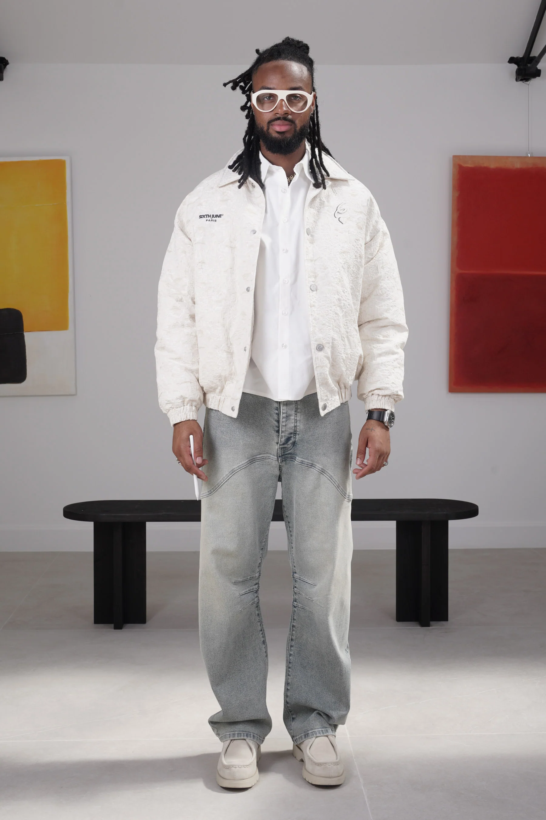 BIG heart textured jacket - Image 6