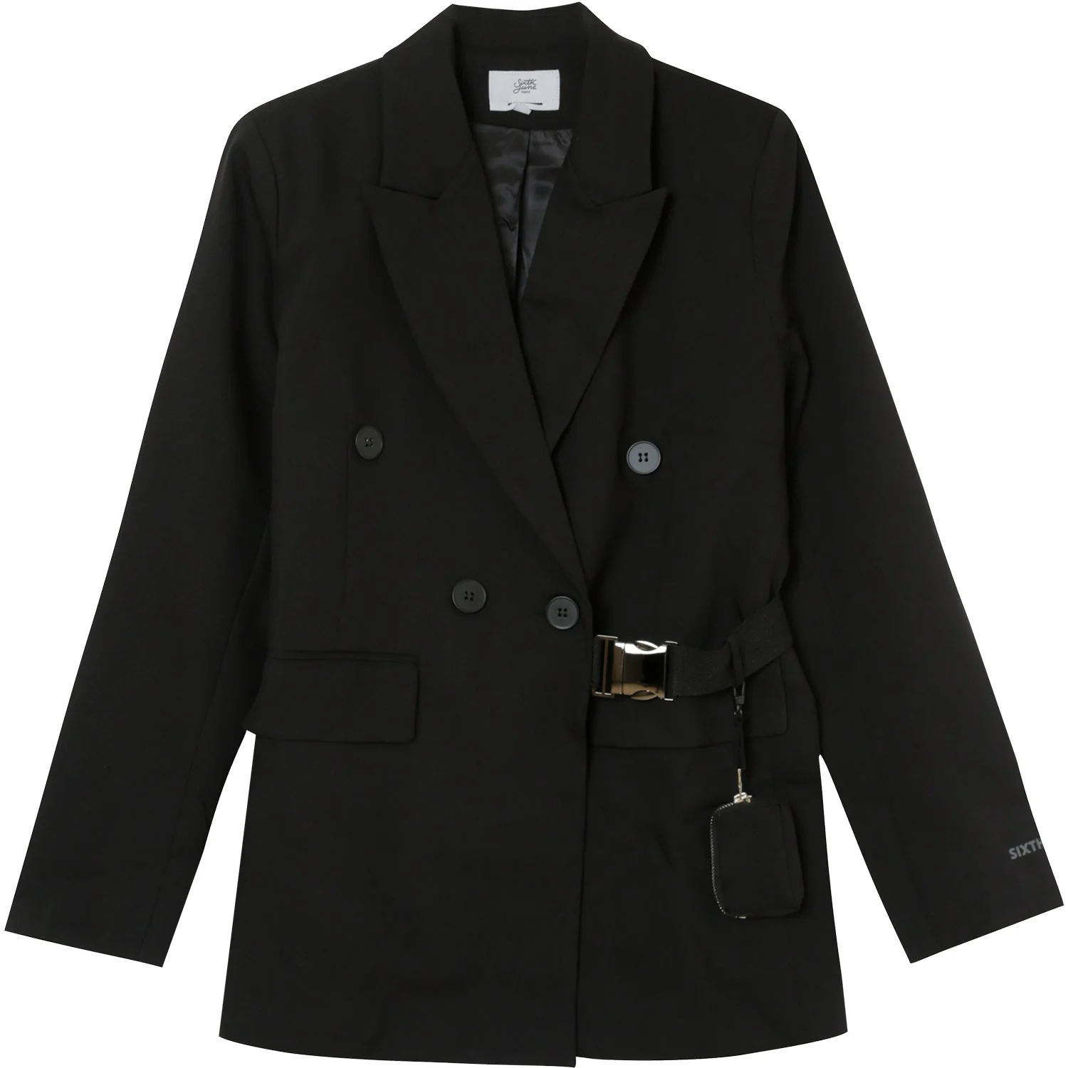 Veste blazer petit sac Noir - Image 2