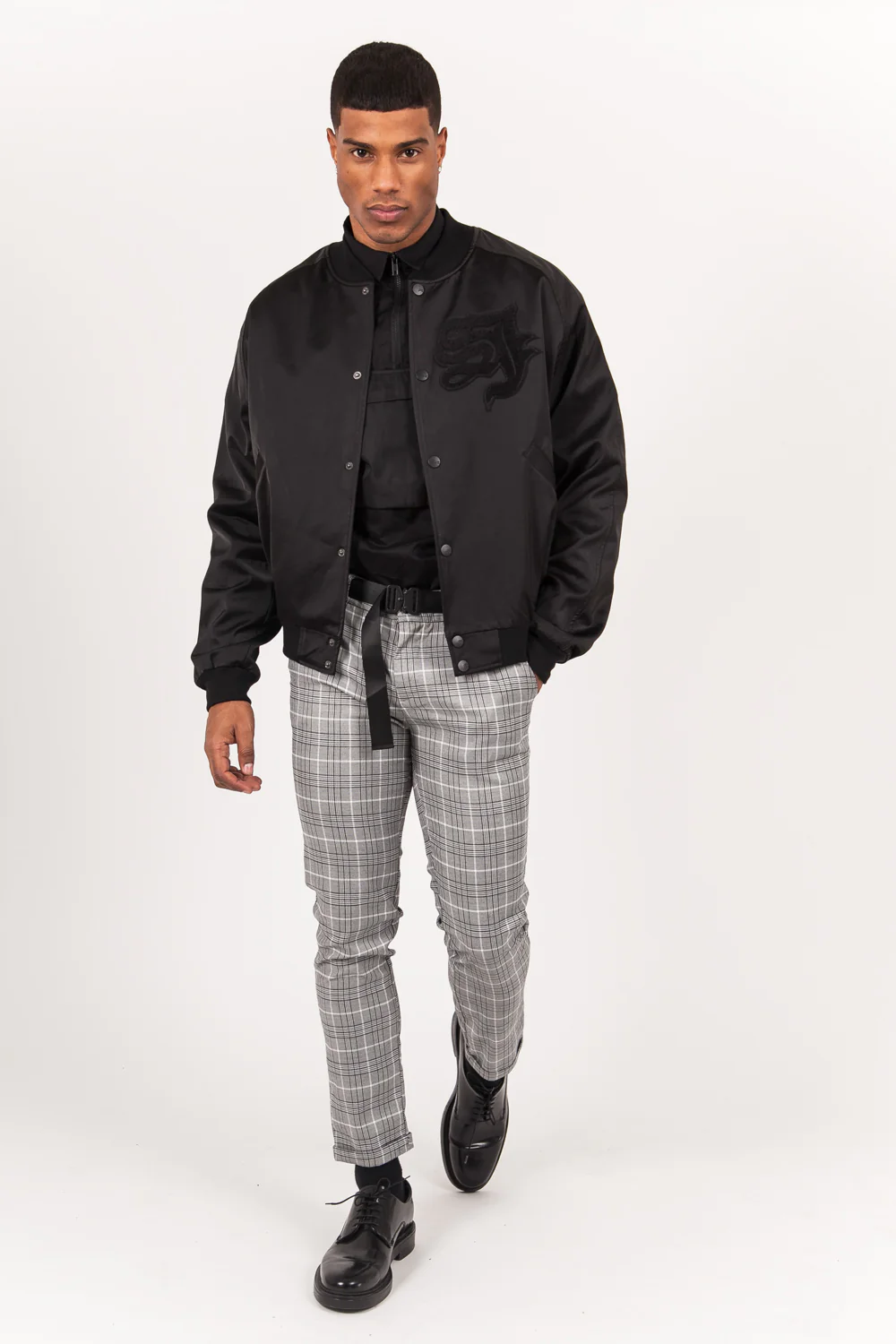 Blouson Teddy patch noir - Image 6