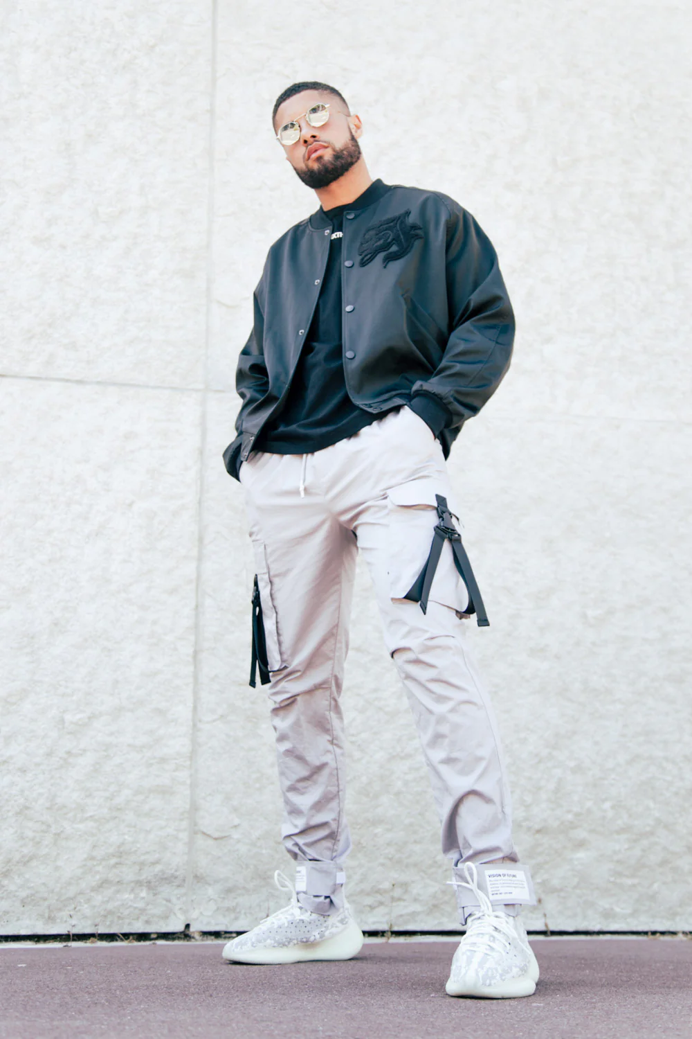 Blouson Teddy patch noir - Image 8