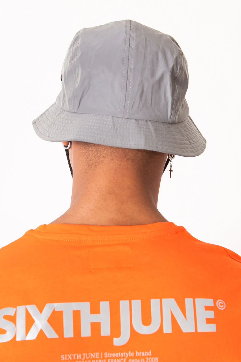 Bob réfléchissant patch logo gris - Image 5