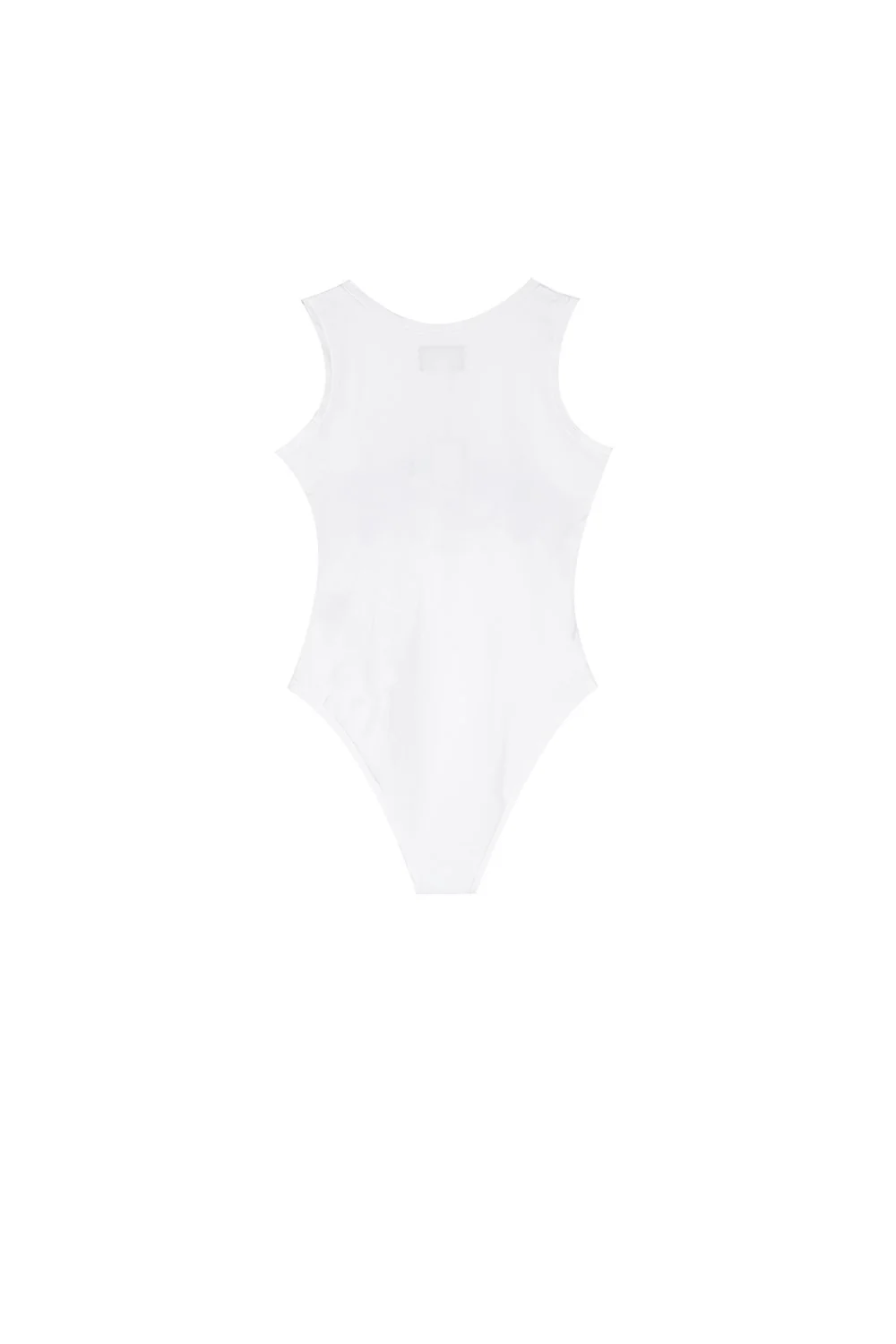 Body imprimé broderies fleurs blanc - Image 7