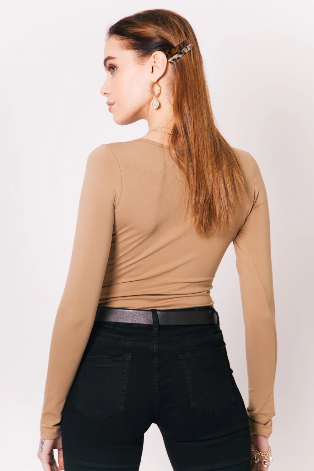 Body manches longues logo beige - Image 5