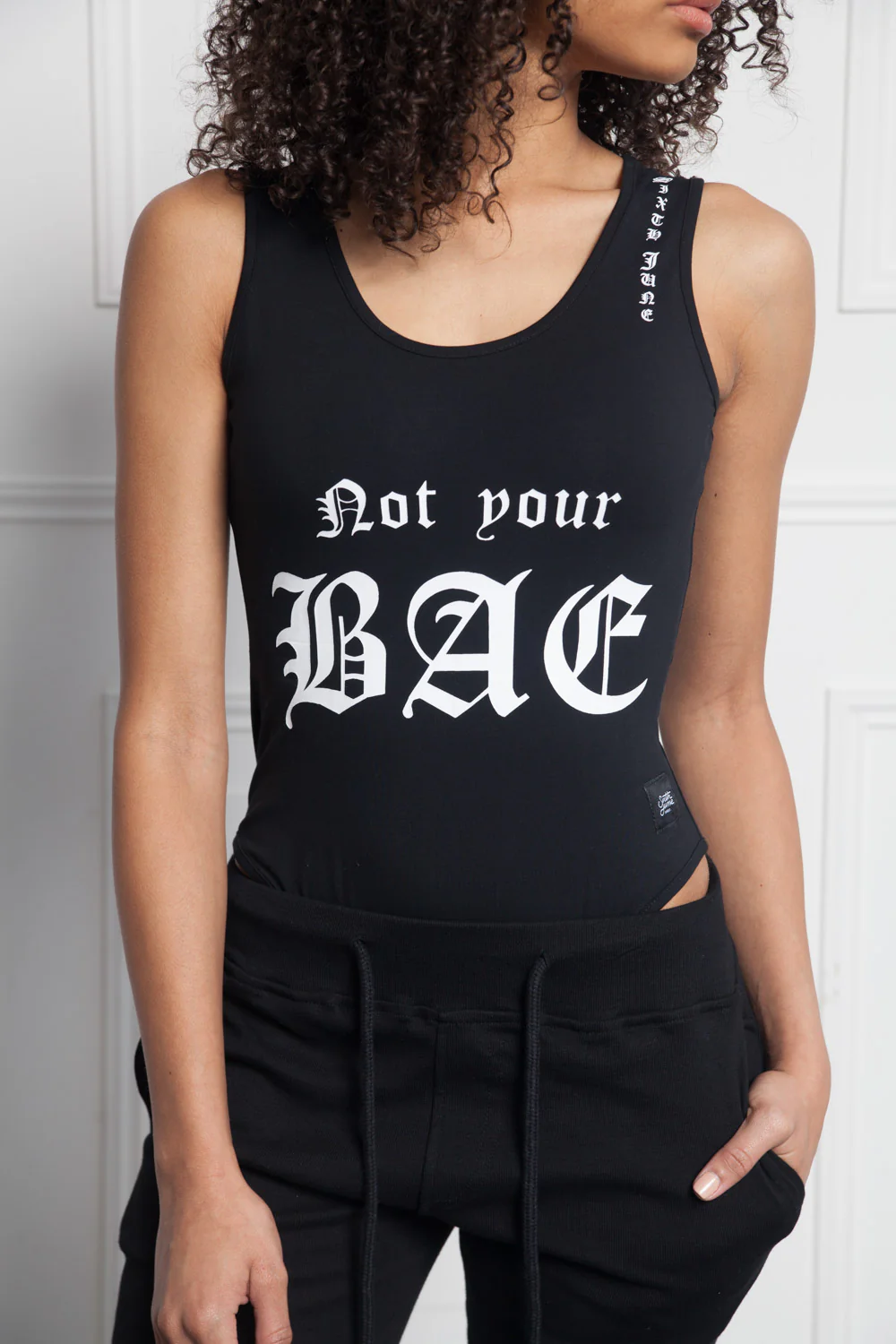 Bodysuit Not your BAE black W2650VBO - Image 7
