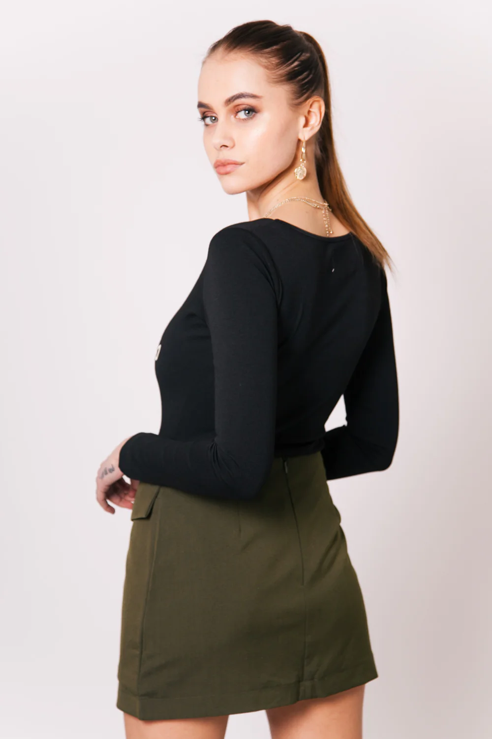 Body Parisiennes col V noir W2189VBO - Image 4