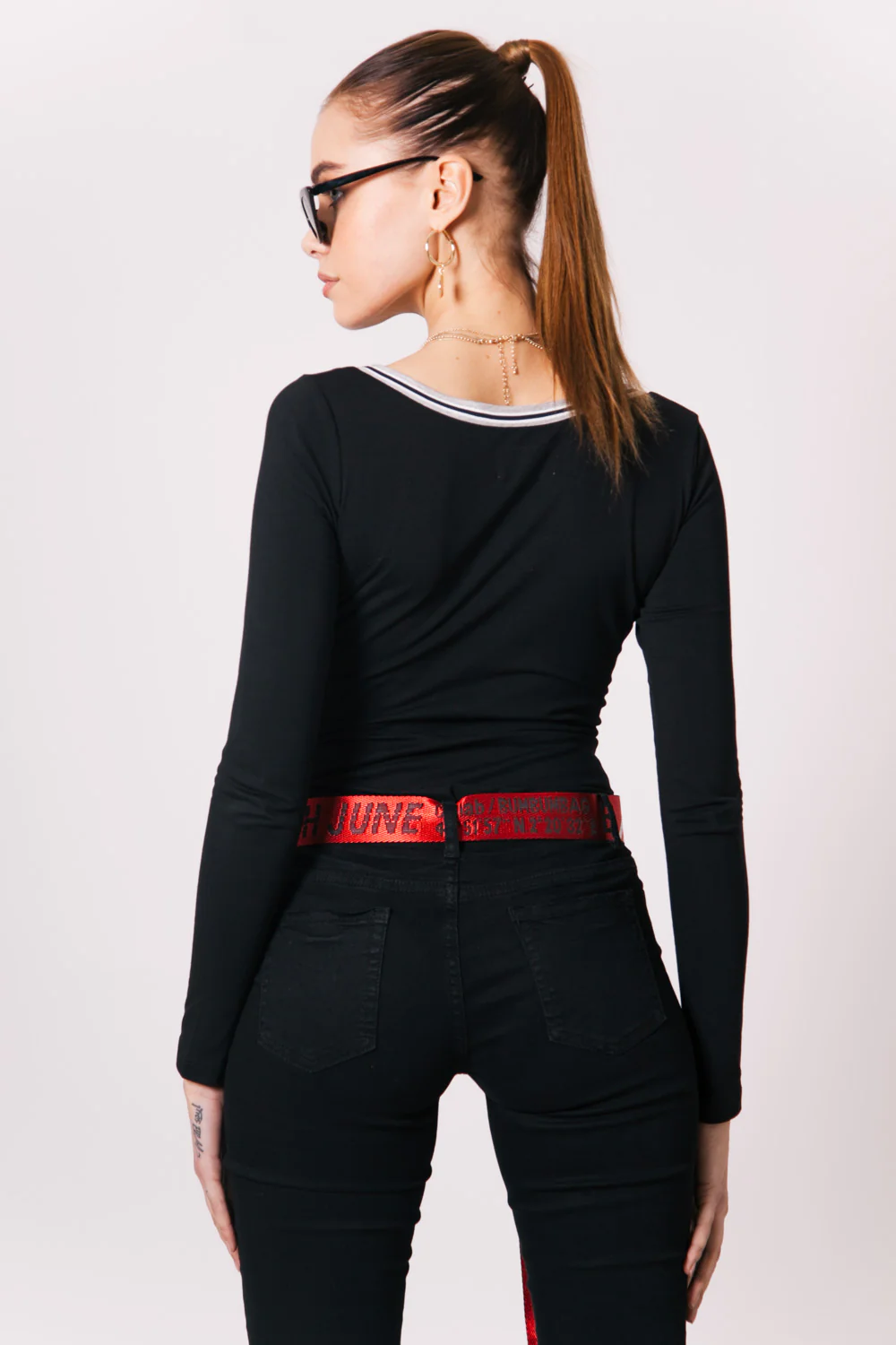 Body PVRIS 75 Sixth June sport manches longues noir W2182VTO - Image 4