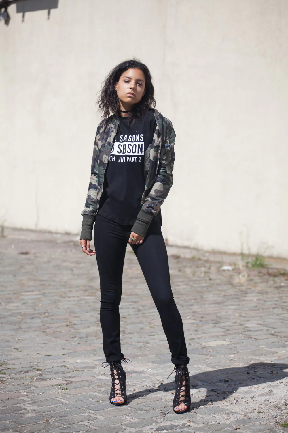 Bomber camouflage Femme kaki W2028CJA - Image 2
