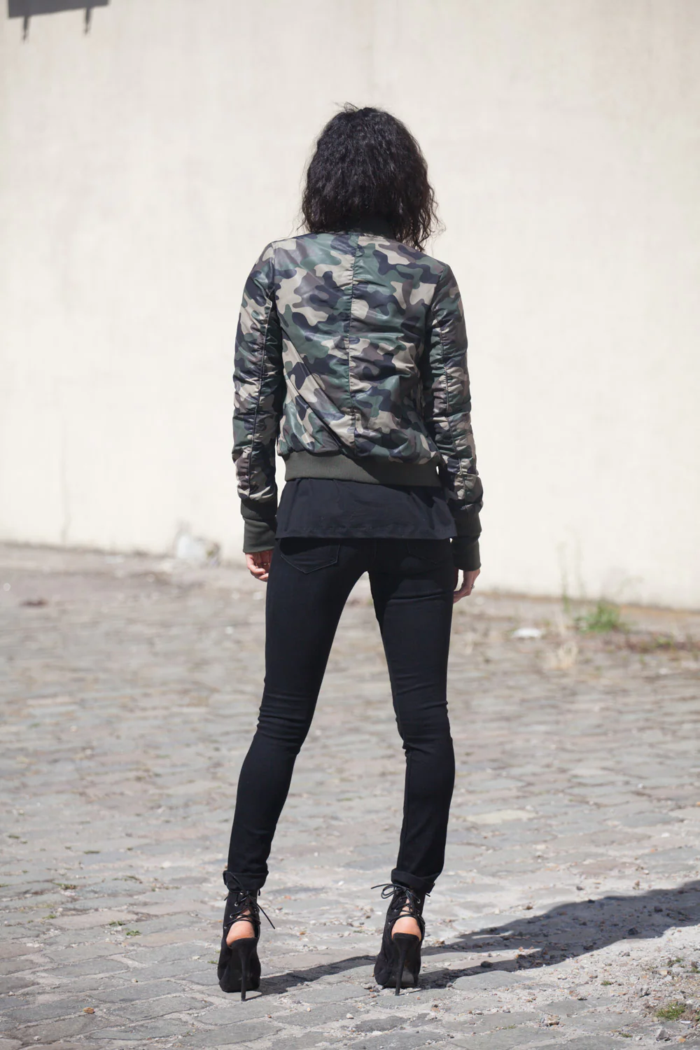 Bomber camouflage Femme kaki W2028CJA - Image 3