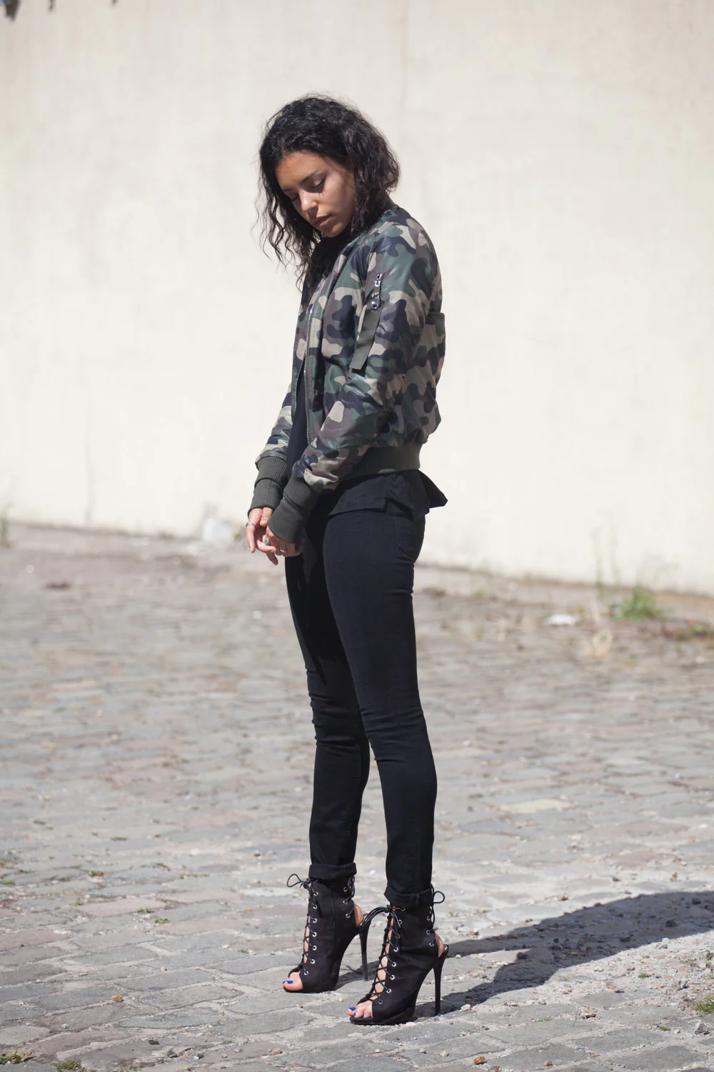 Bomber camouflage Femme kaki W2028CJA - Image 4