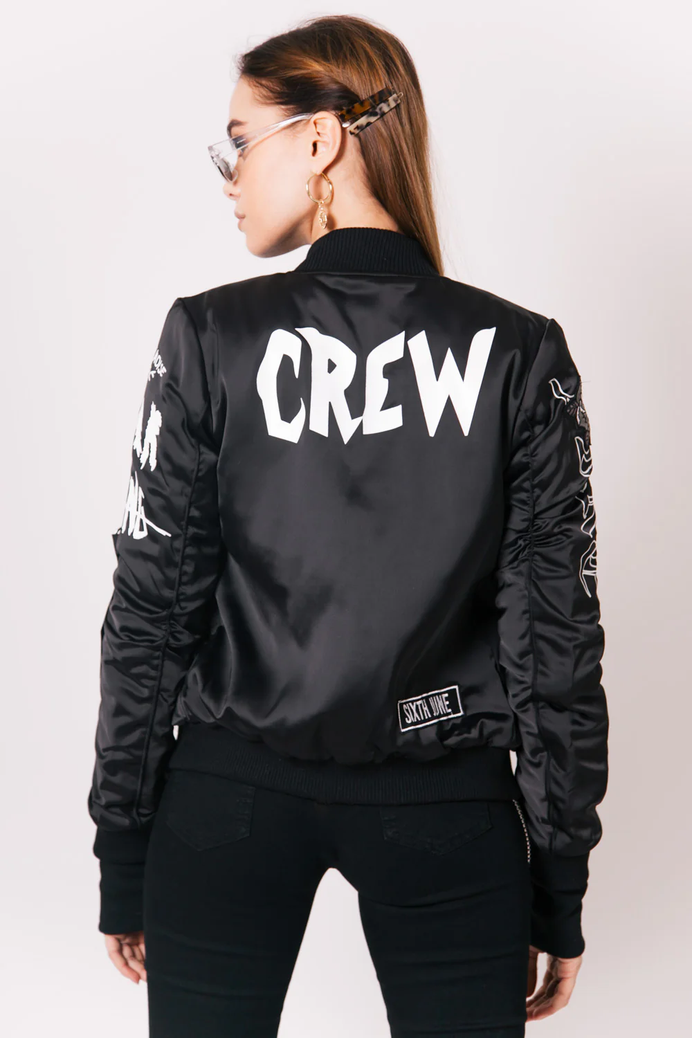 Bomber Crew Femme noir W2380CJA - Image 3