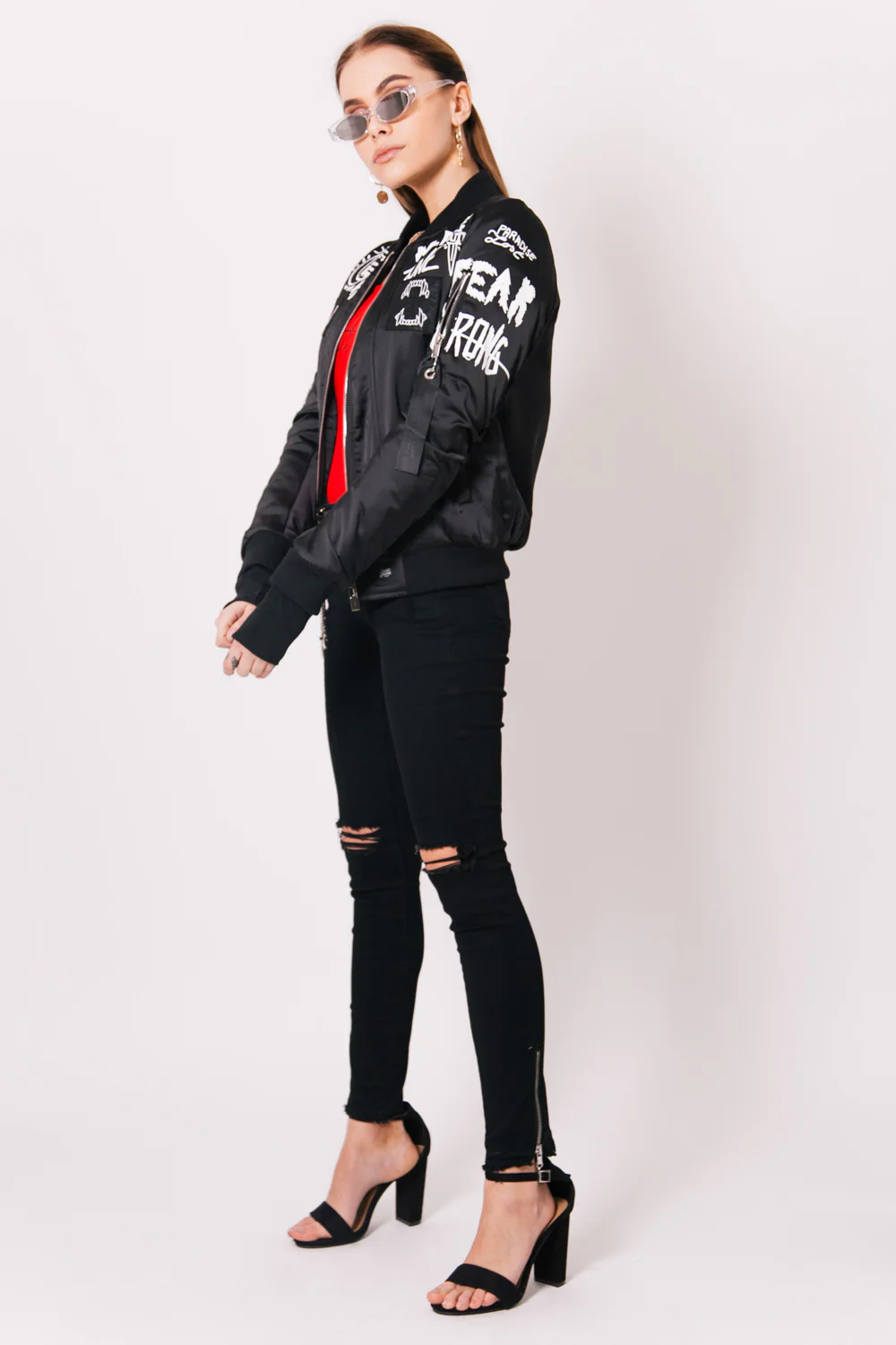 Bomber Crew Femme noir W2380CJA - Image 6