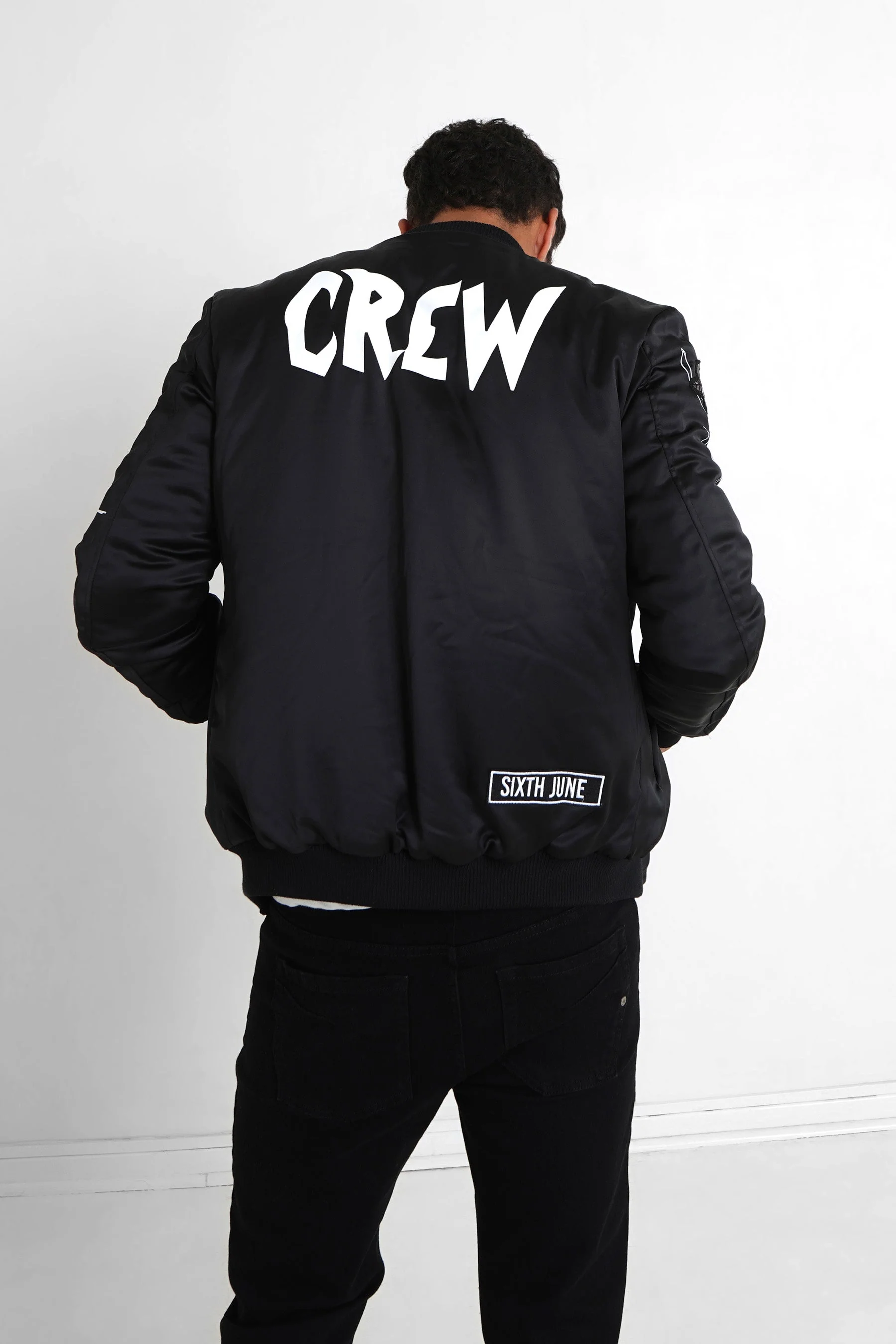 Veste  imprimé Crew noir - Image 5