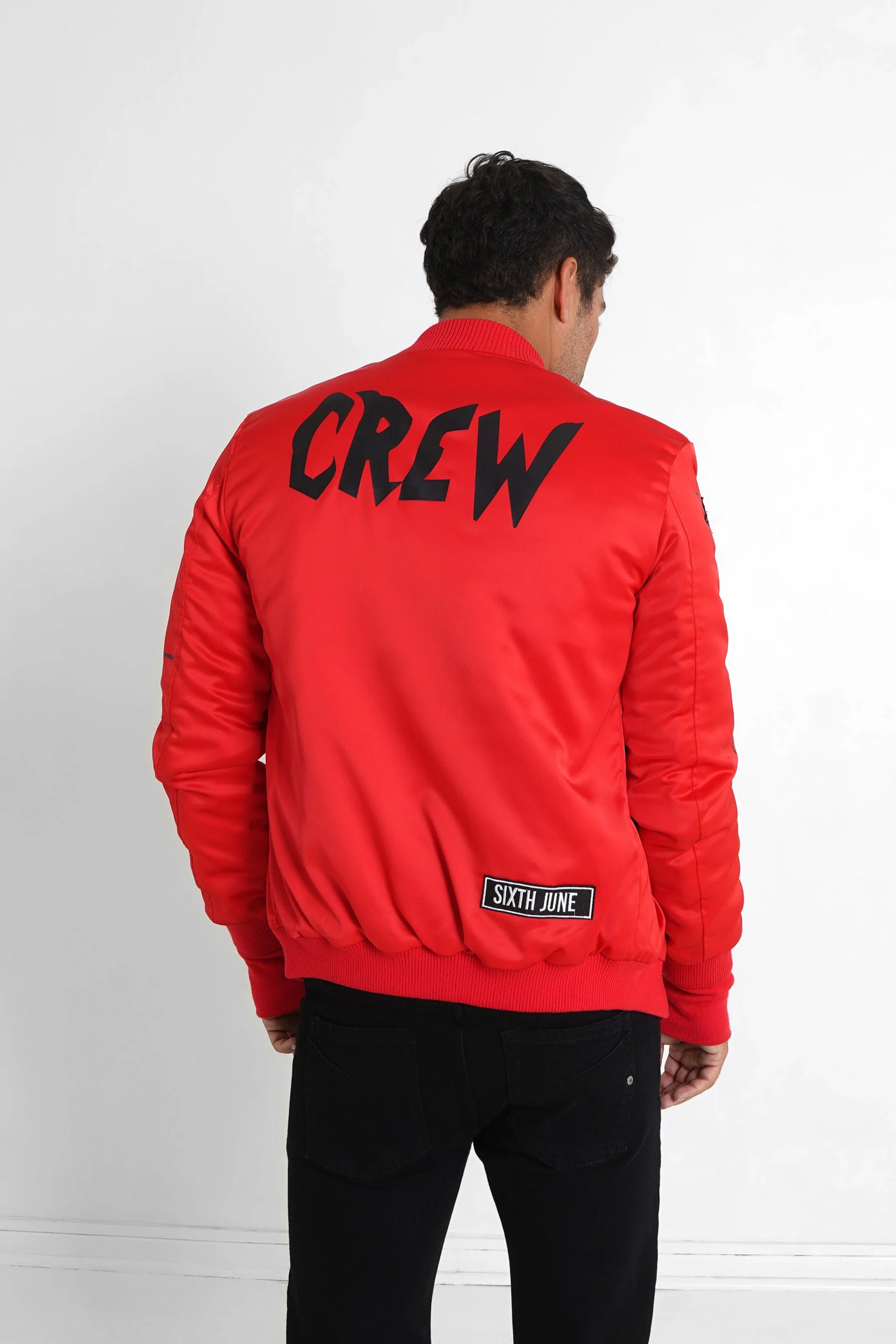 Veste imprimé Crew Rouge - Image 5