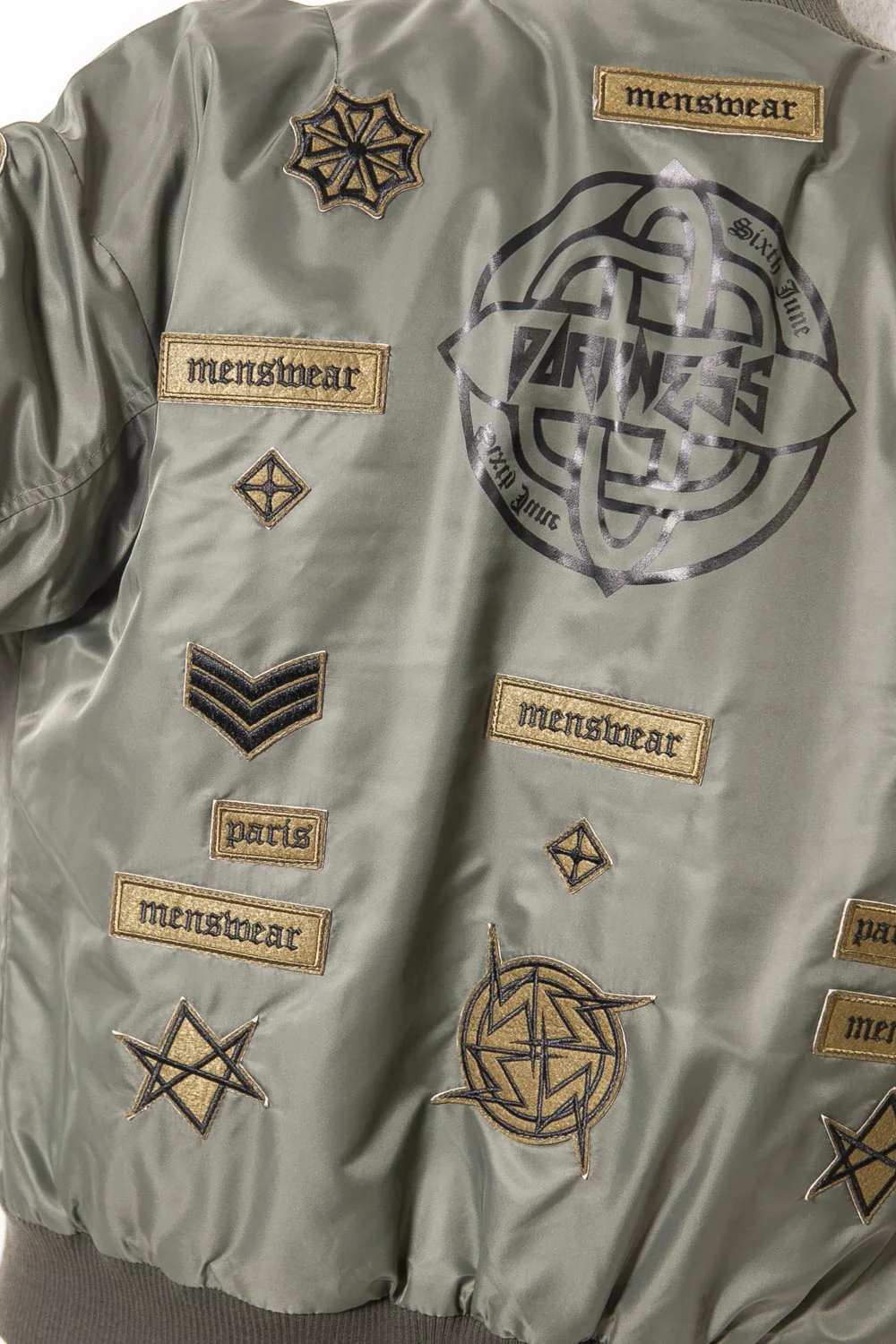 Bomber large patch gothique kaki - Image 3