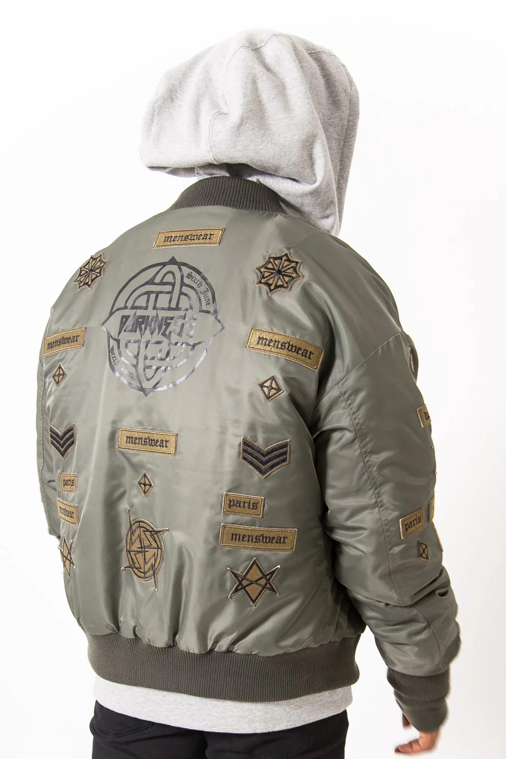 Bomber large patch gothique kaki - Image 5
