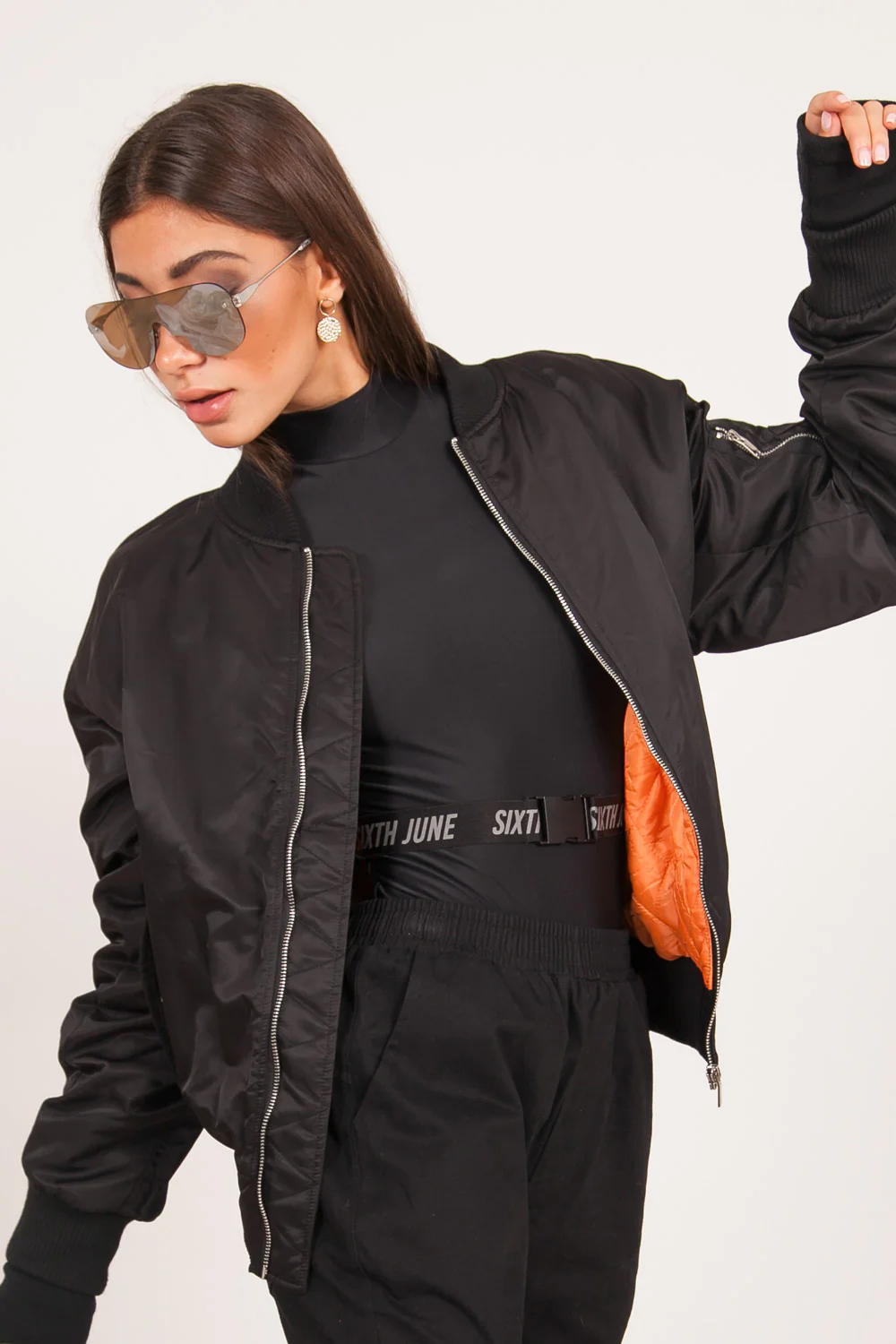 Bomber oversize noir - Image 4