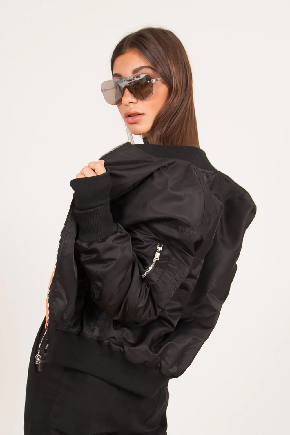 Bomber oversize noir - Image 5