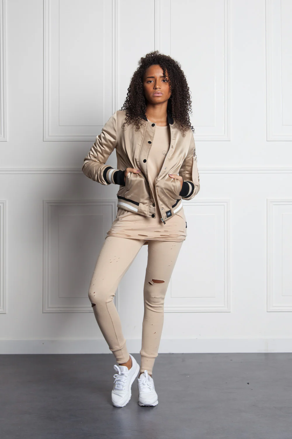 Bomber Pvris 75 Femme beige W2152CJA - Image 2