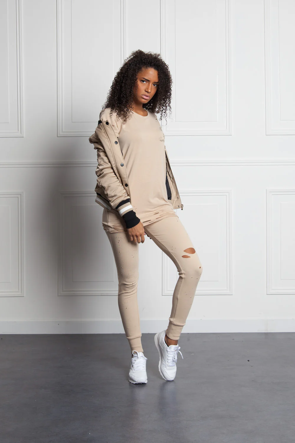 Bomber Pvris 75 Femme beige W2152CJA - Image 3