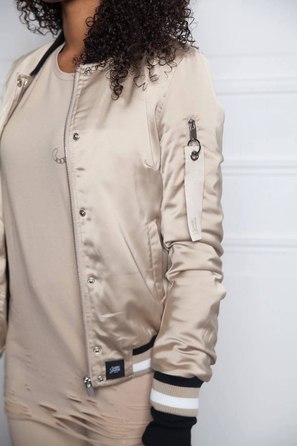Bomber Pvris 75 Femme beige W2152CJA - Image 8