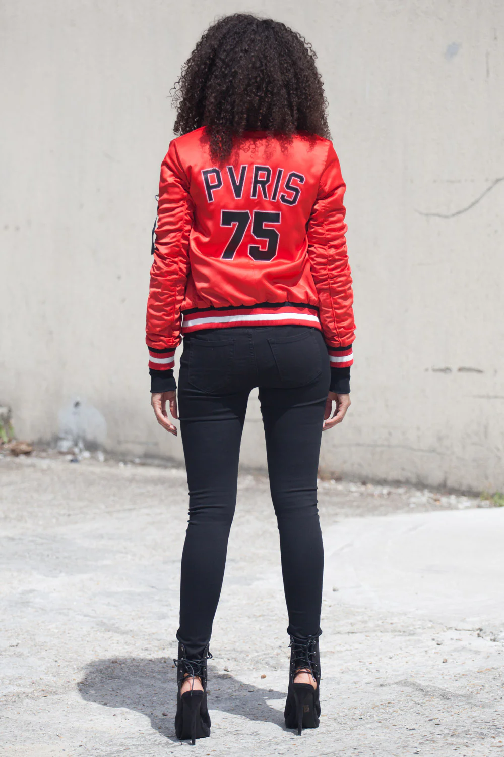 Bomber pvris 75 Femme rouge W2152CJA - Image 4