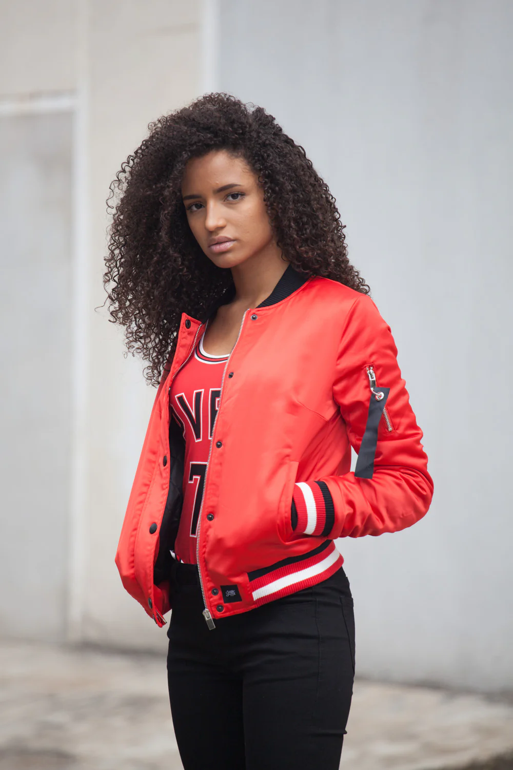 Bomber pvris 75 Femme rouge W2152CJA - Image 5