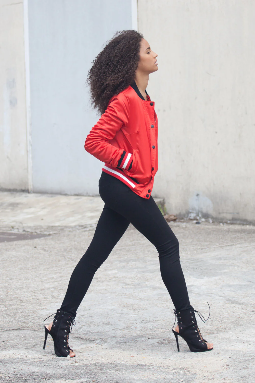 Bomber pvris 75 Femme rouge W2152CJA - Image 6