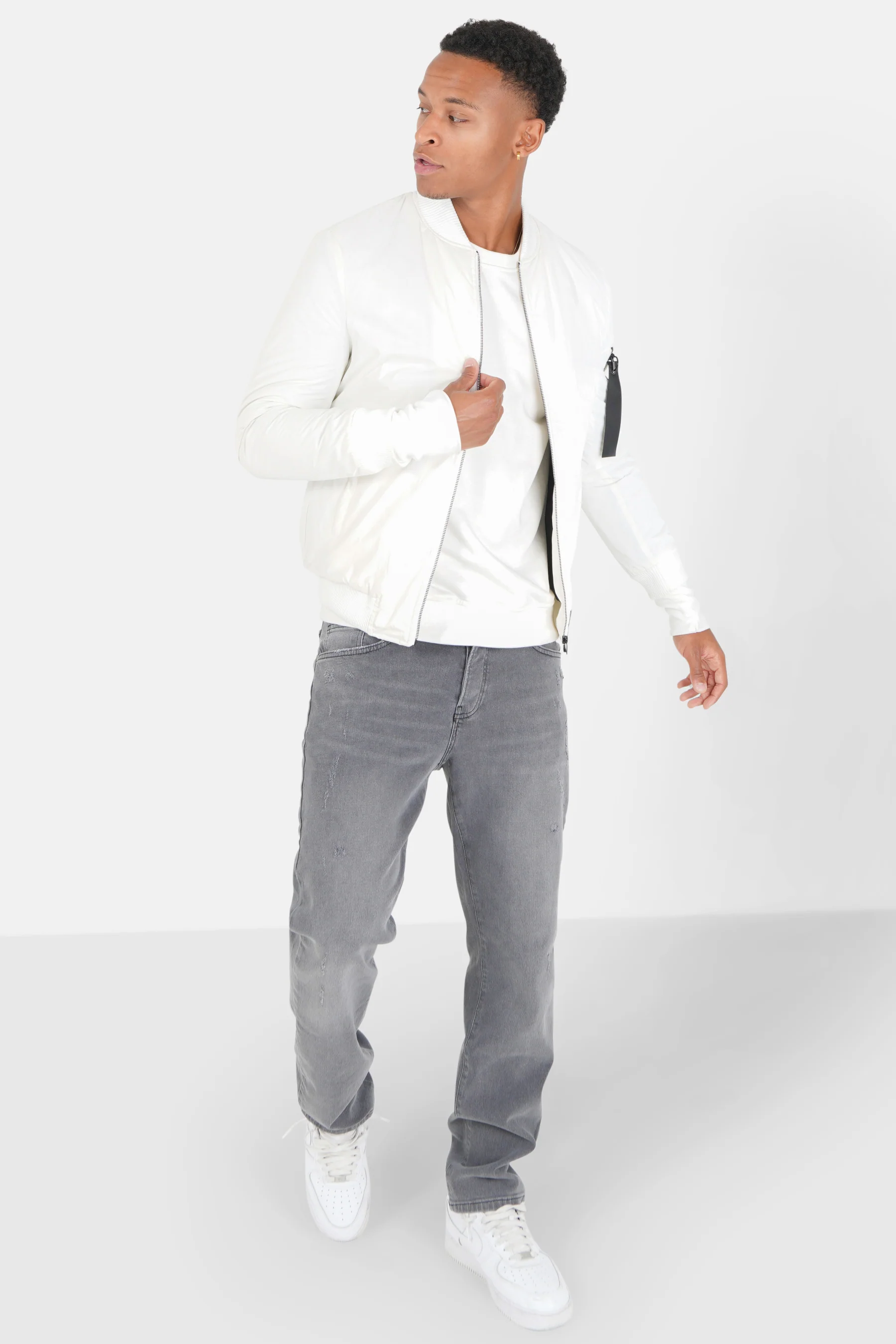 Bomber réfléchissant Blanc - Image 2