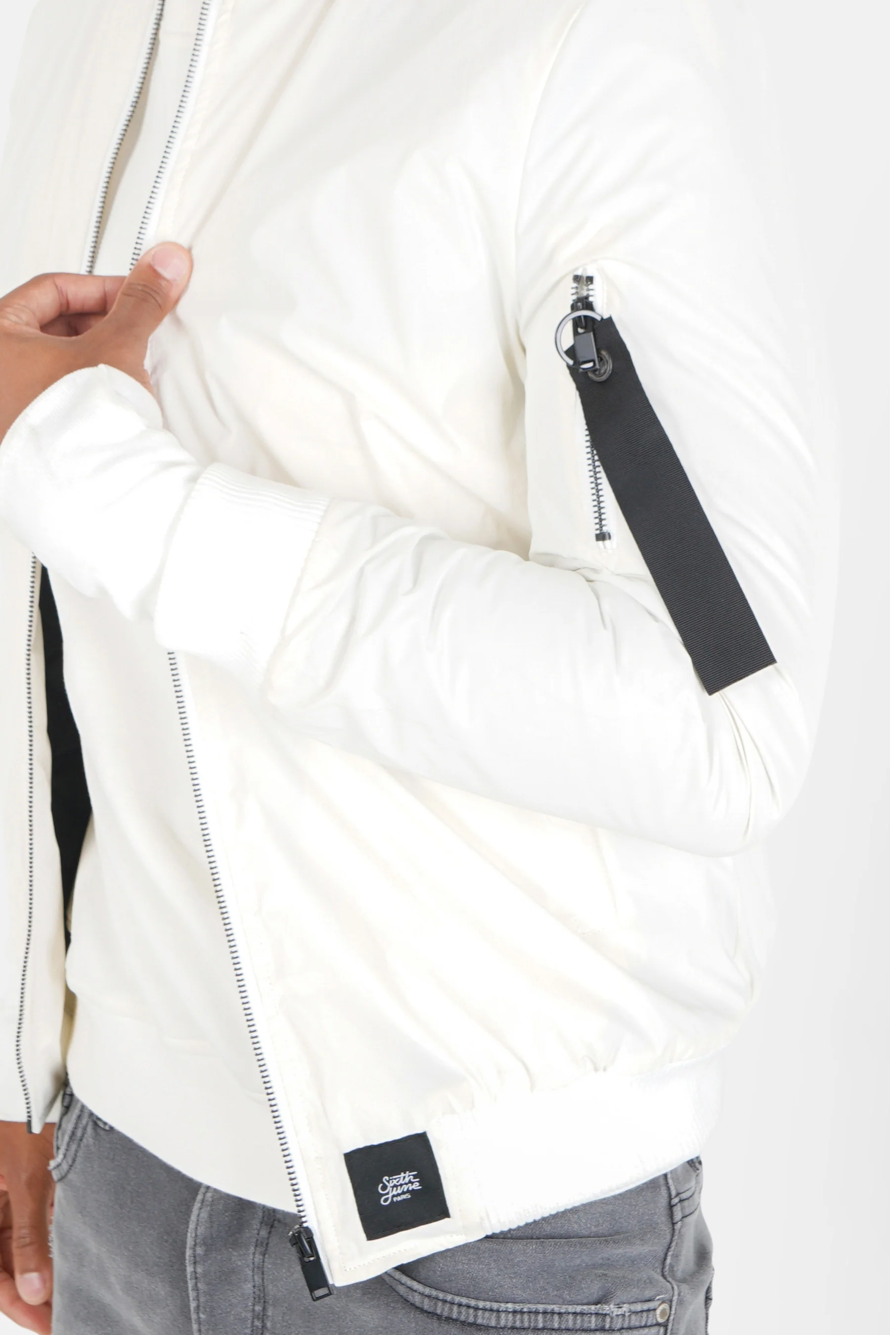 Bomber réfléchissant Blanc - Image 4