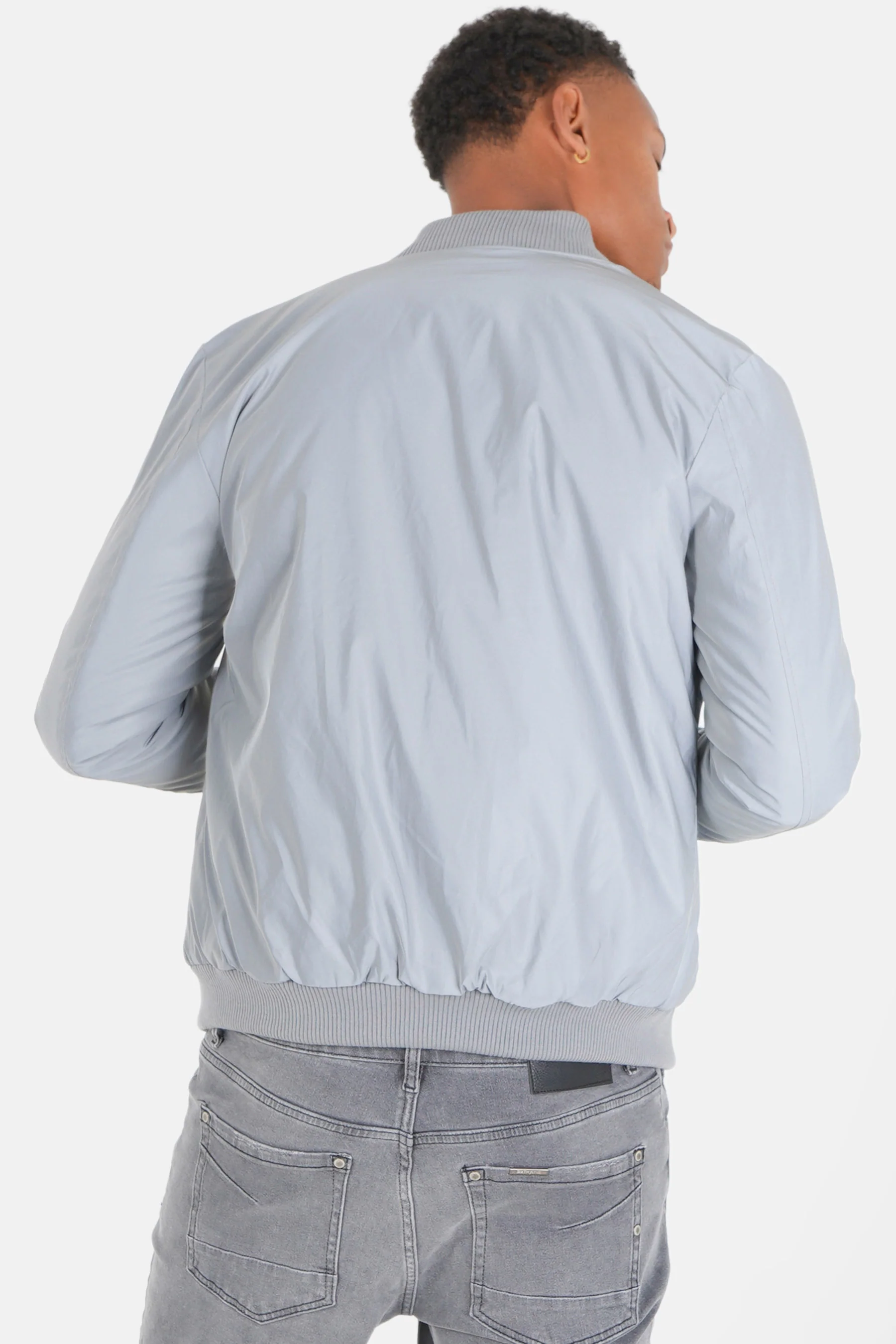 Bomber réfléchissant Gris clair - Image 5