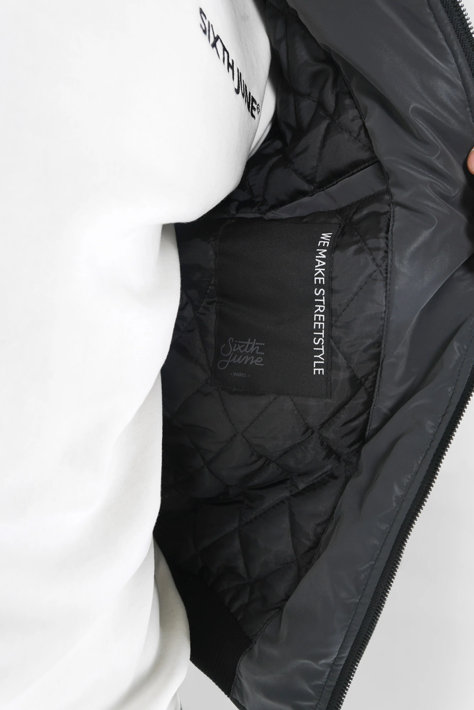 Bomber réfléchissant noir - Image 3