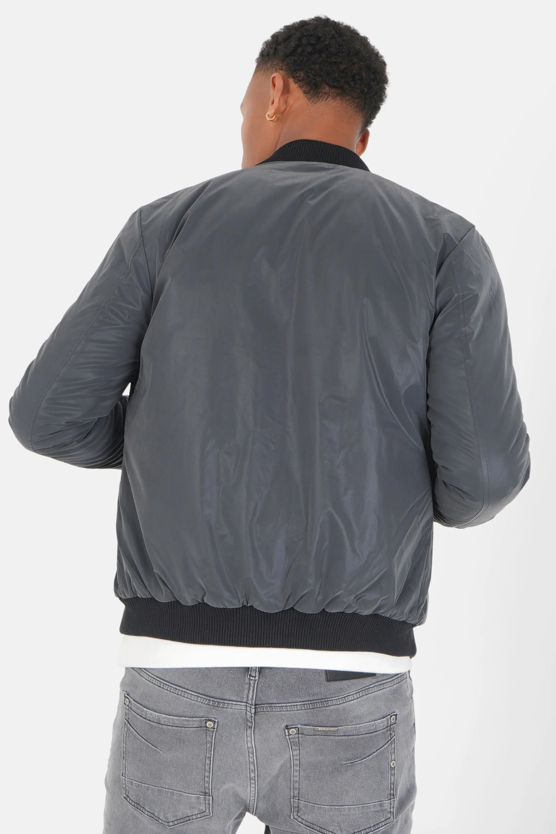 Bomber réfléchissant noir - Image 5