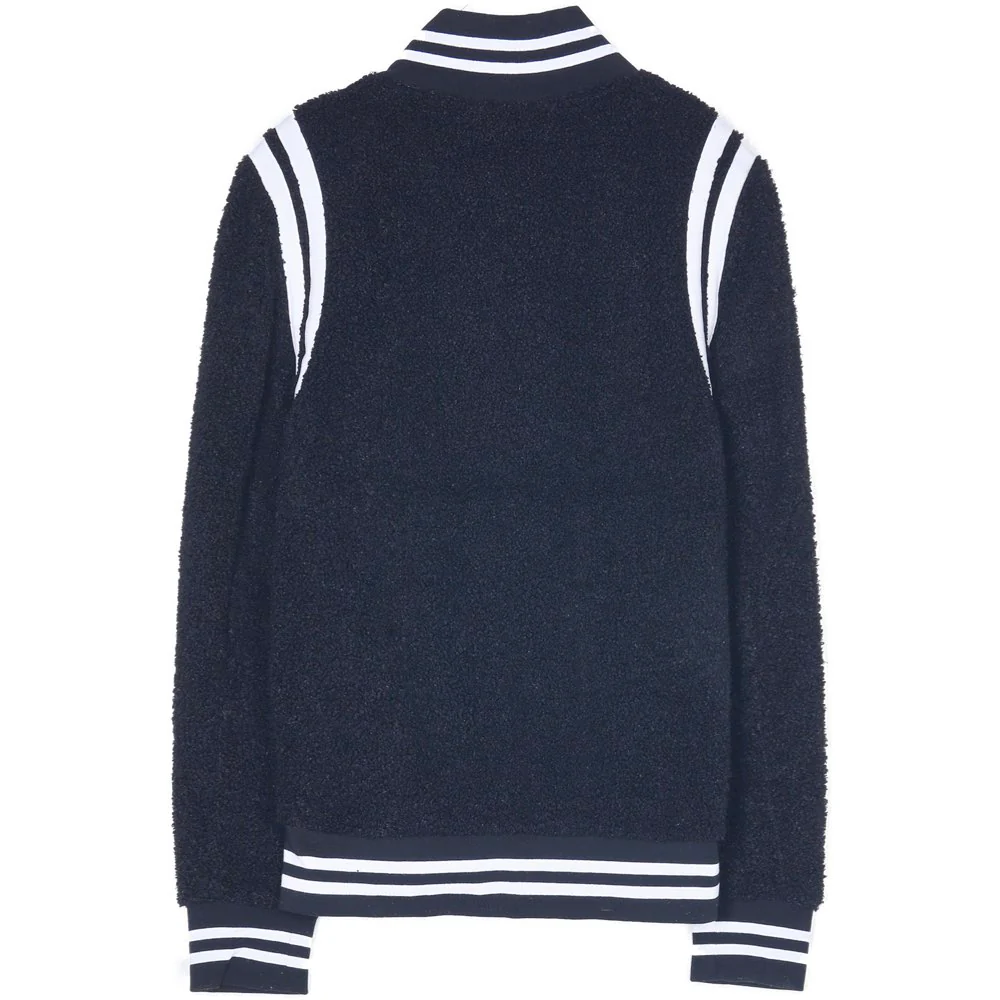 Bomber teddy sherpa bandes noir blanc - Image 7