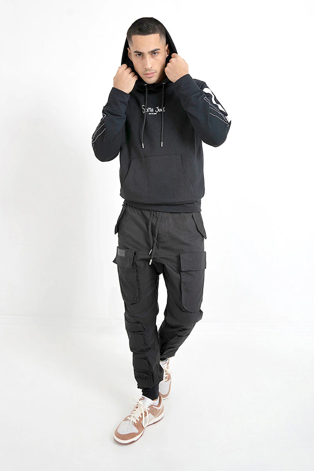 Sweatshirt squelette arrière Noir - Image 5