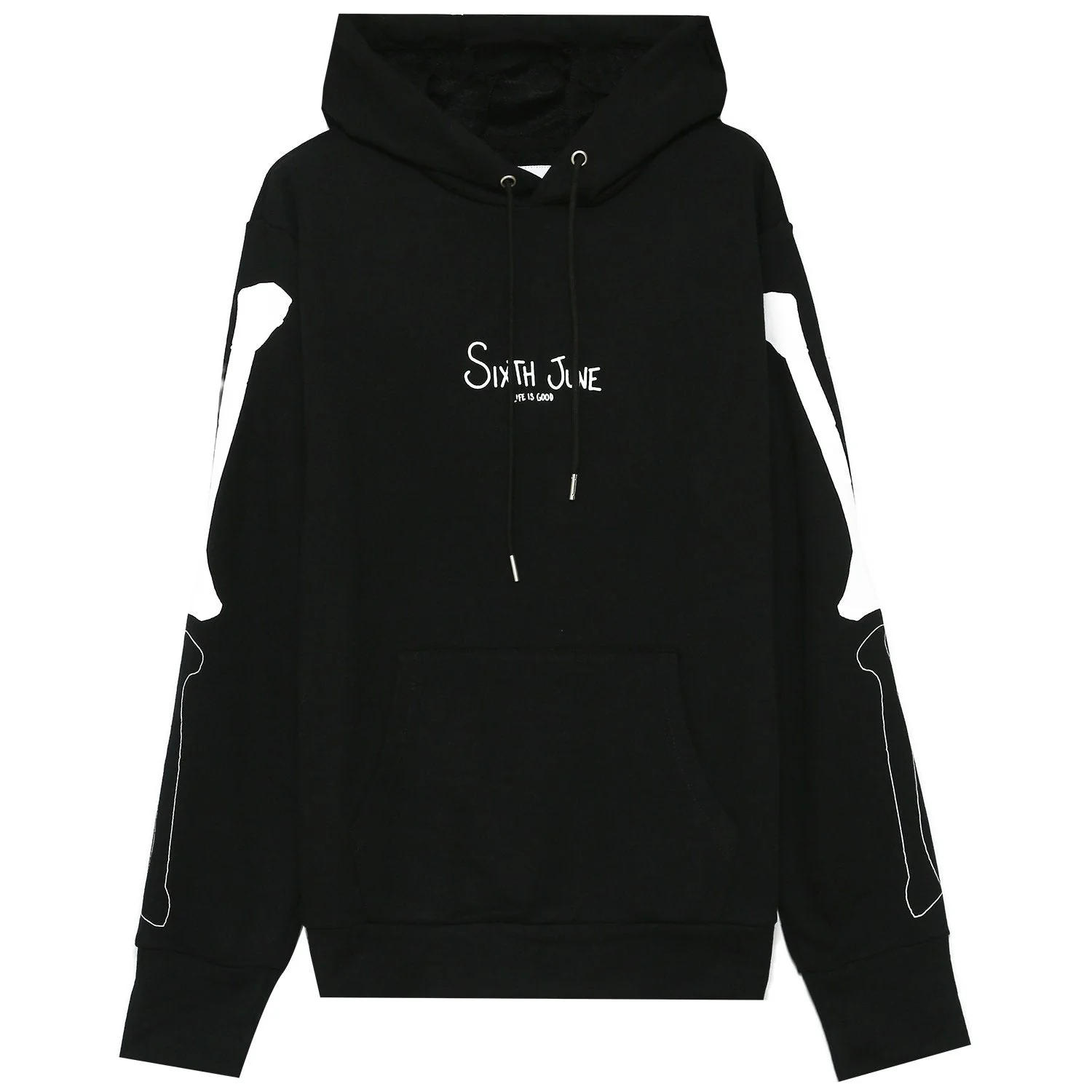 Sweatshirt squelette arrière Noir - Image 6