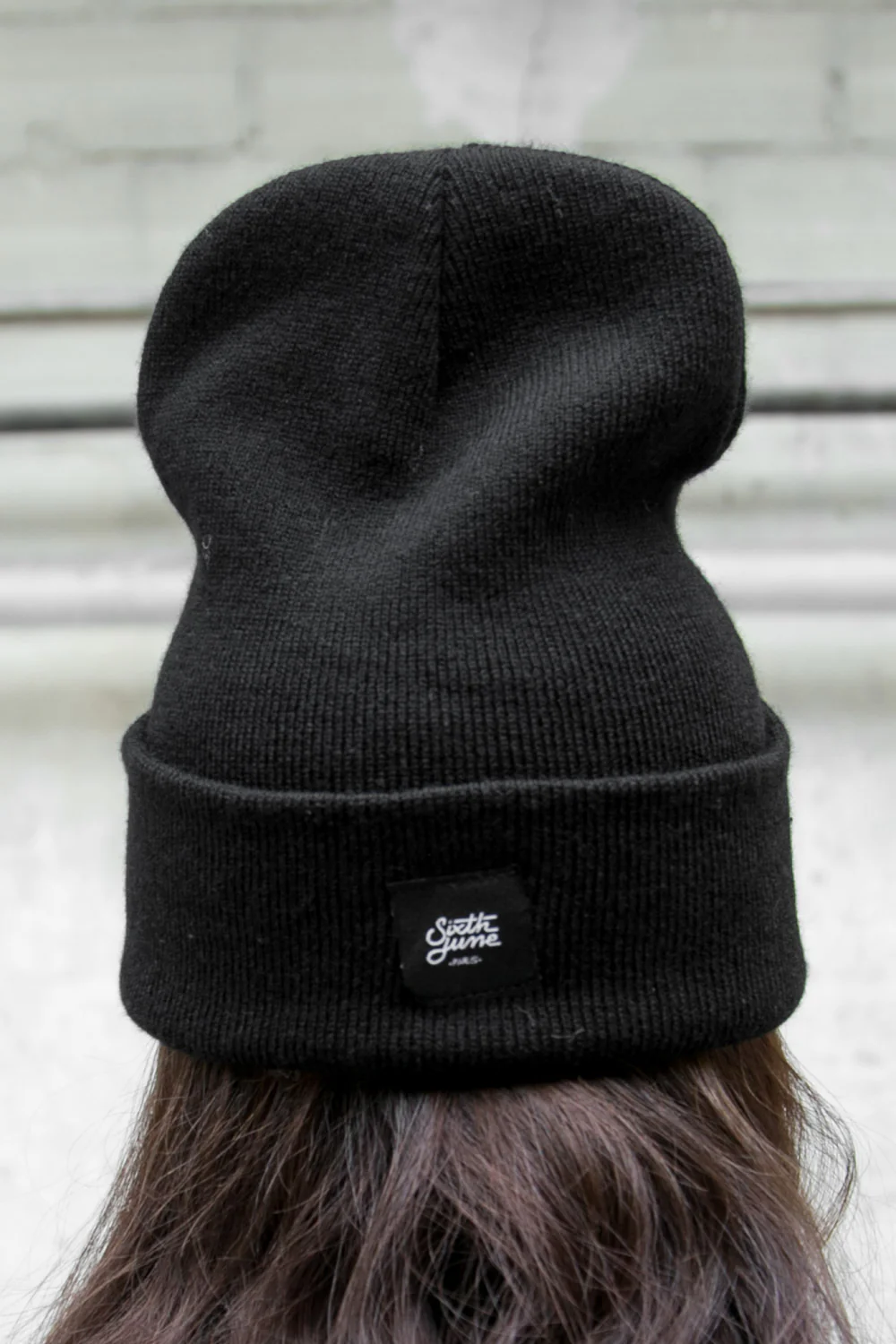 Bonnet boucles revers noir - Image 3
