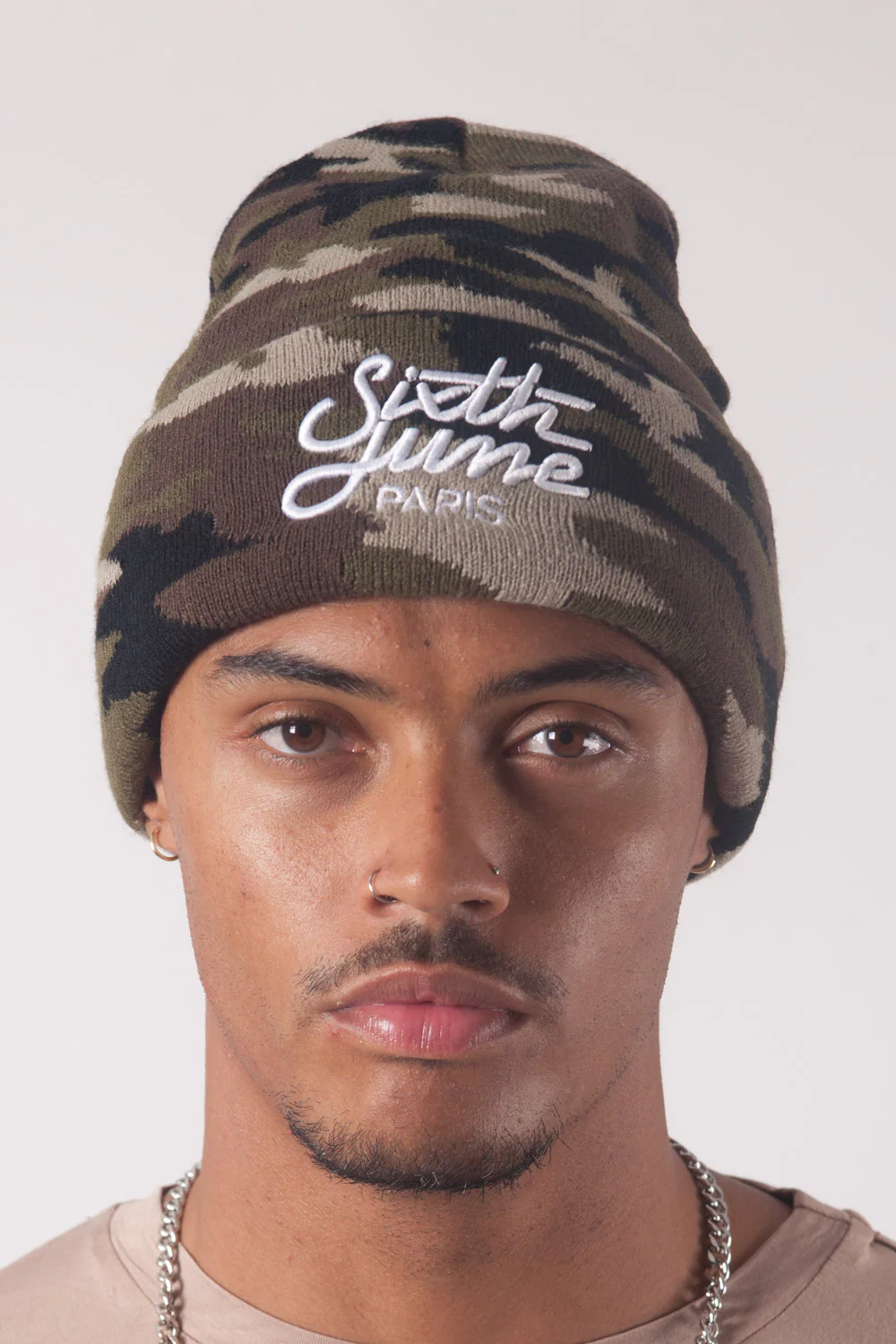 Bonnet camouflage logo vert - Image 2