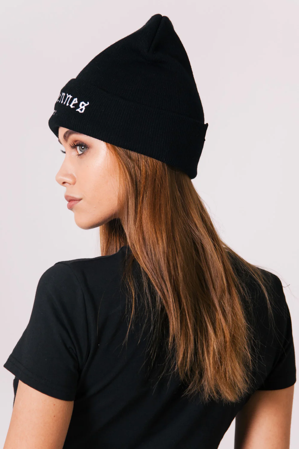 Bonnet Parisiennes de Paris Femme noir W2333FAC - Image 4