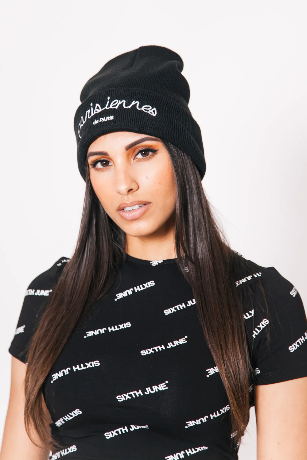 Bonnet Parisiennes noir Sixth June Femme - Image 2
