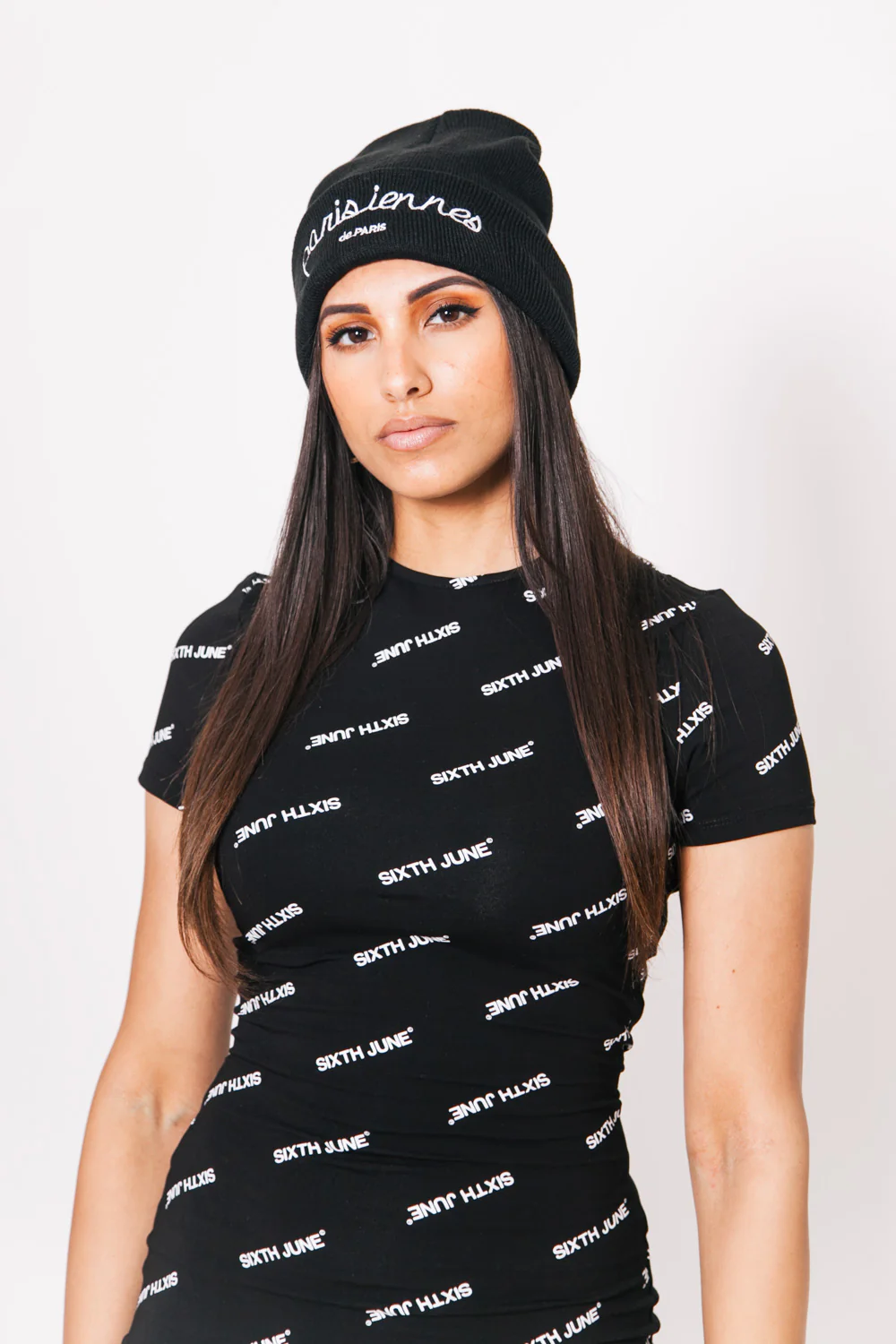 Bonnet Parisiennes noir Sixth June Femme - Image 5