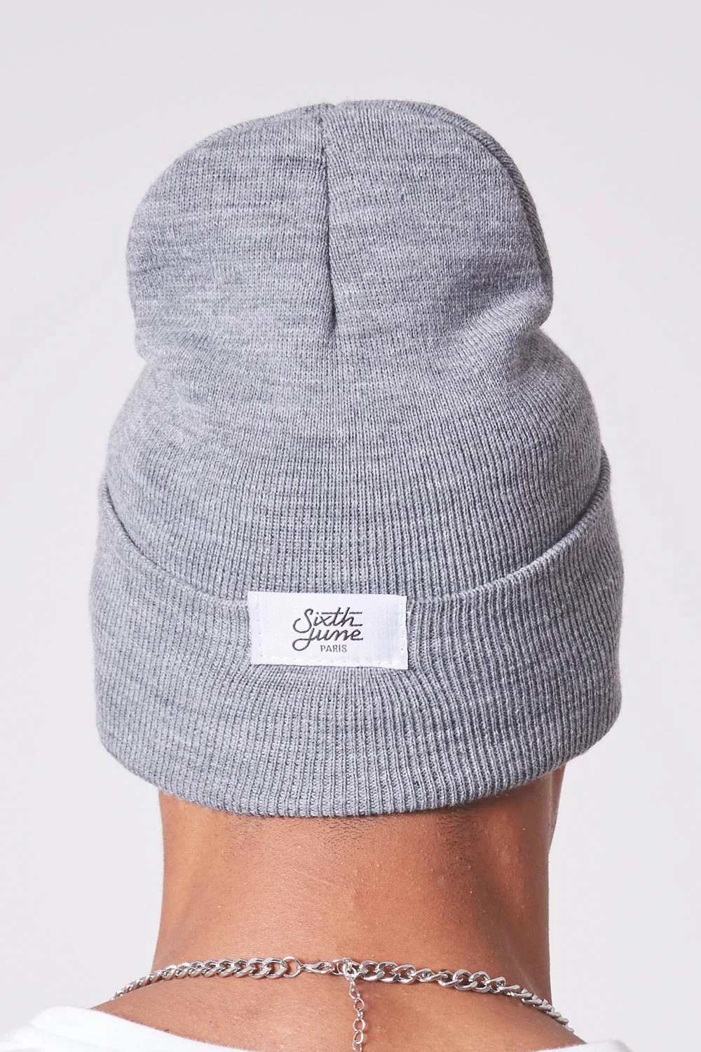 Bonnet Sjune logo gris clair - Image 4