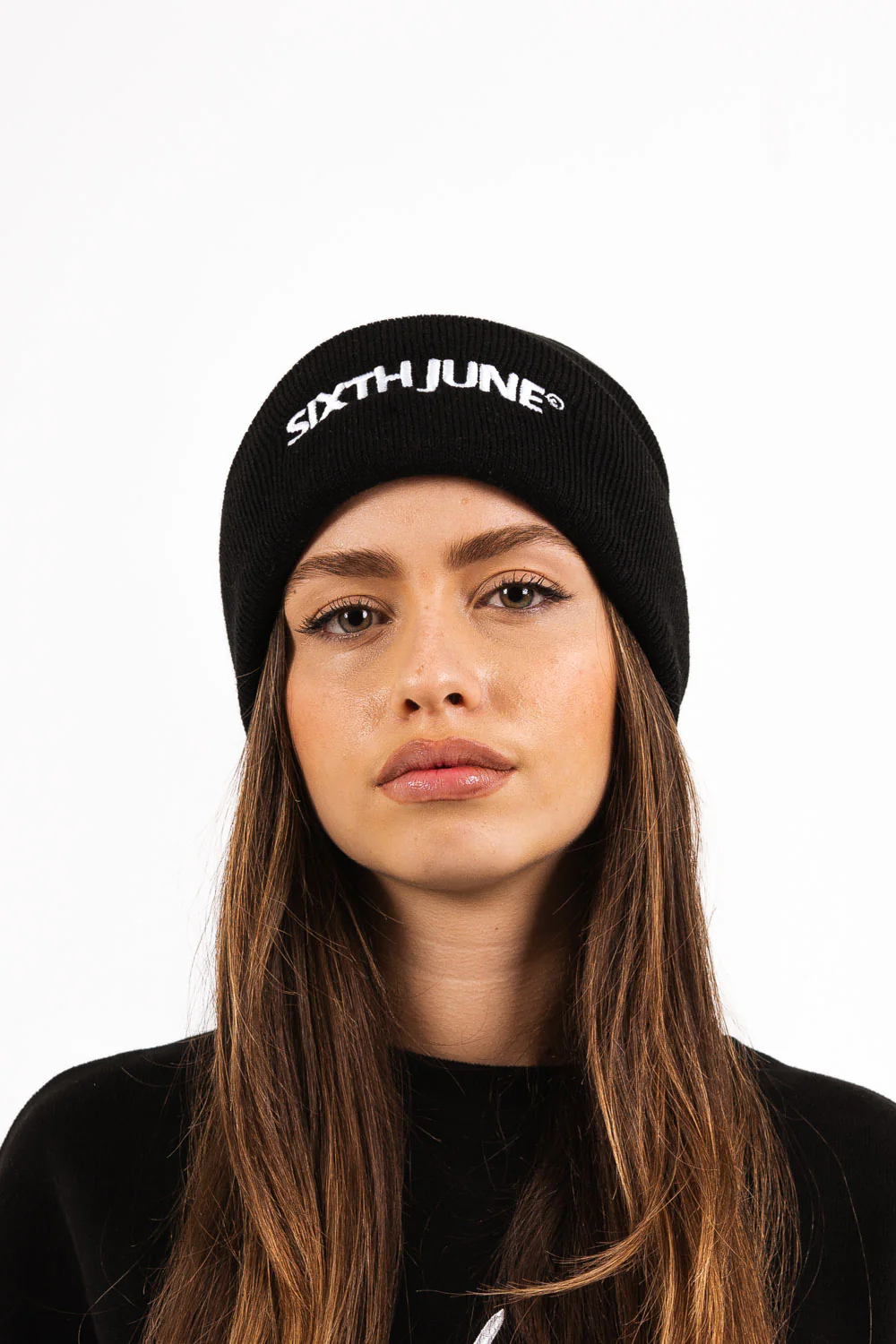 Bonnet mixte logo brodé noir - Image 5