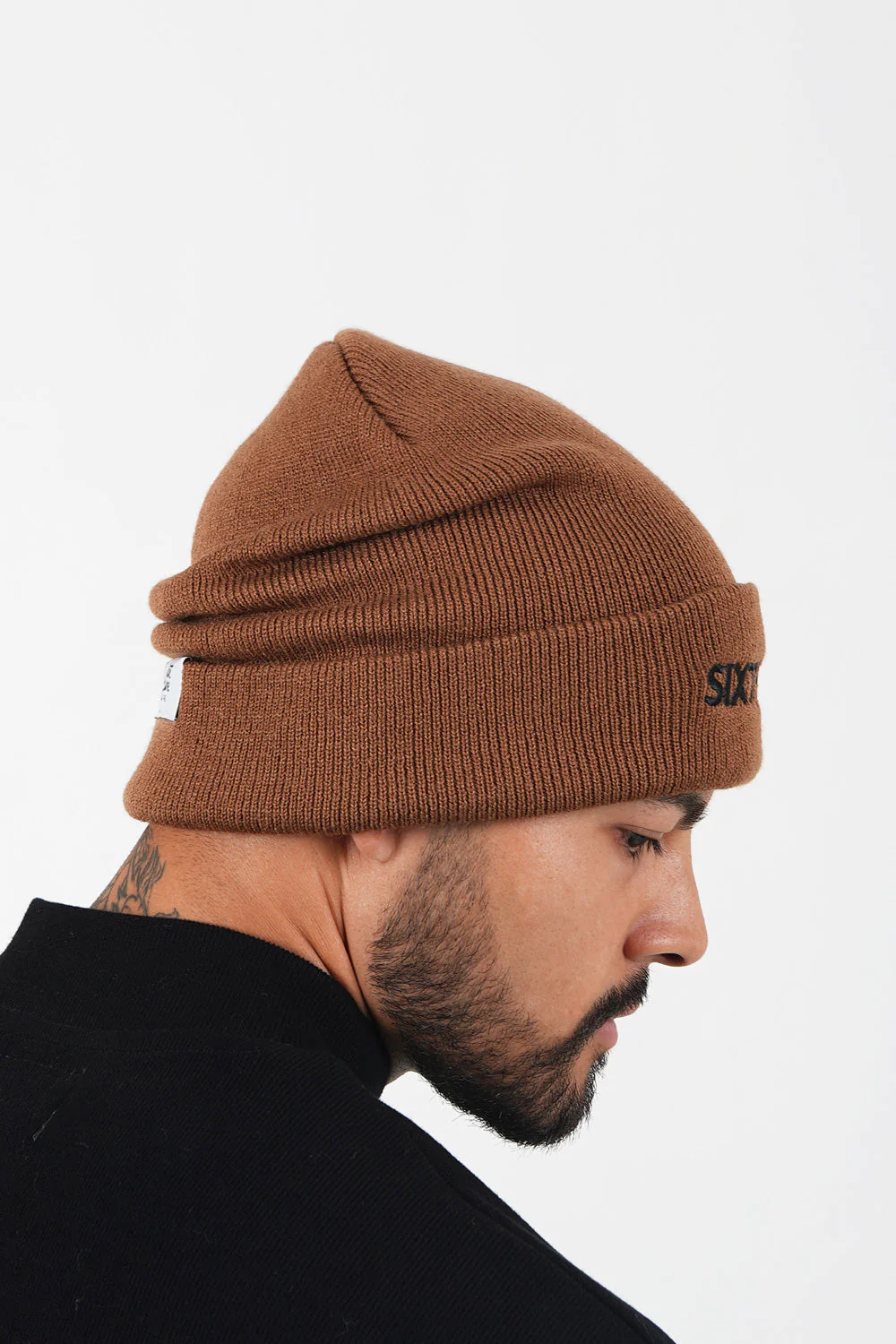 Bonnet mixte logo brodé Marron - Image 3