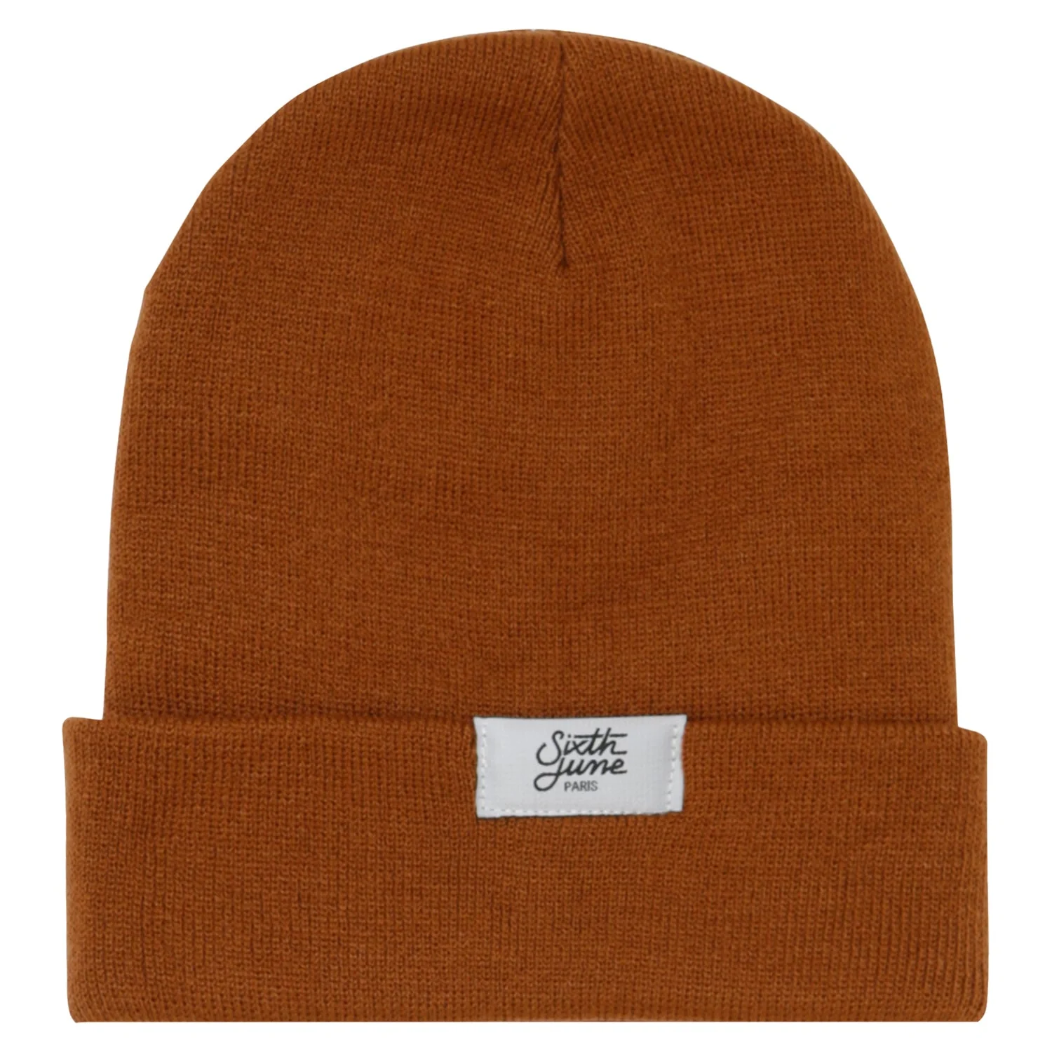 Bonnet mixte logo brodé Marron - Image 8