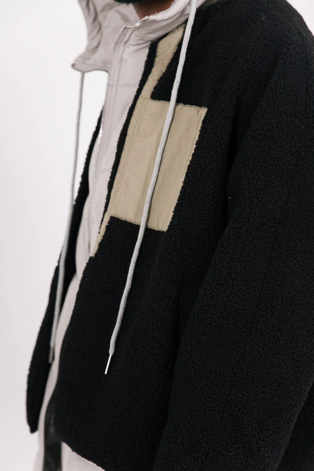 BIMATERIAL sherpa jacket - Image 3