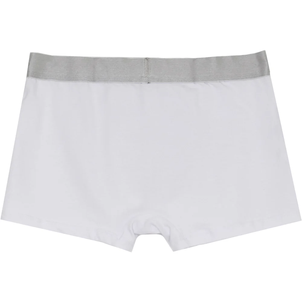 Boxer uni texte Blanc - Image 5